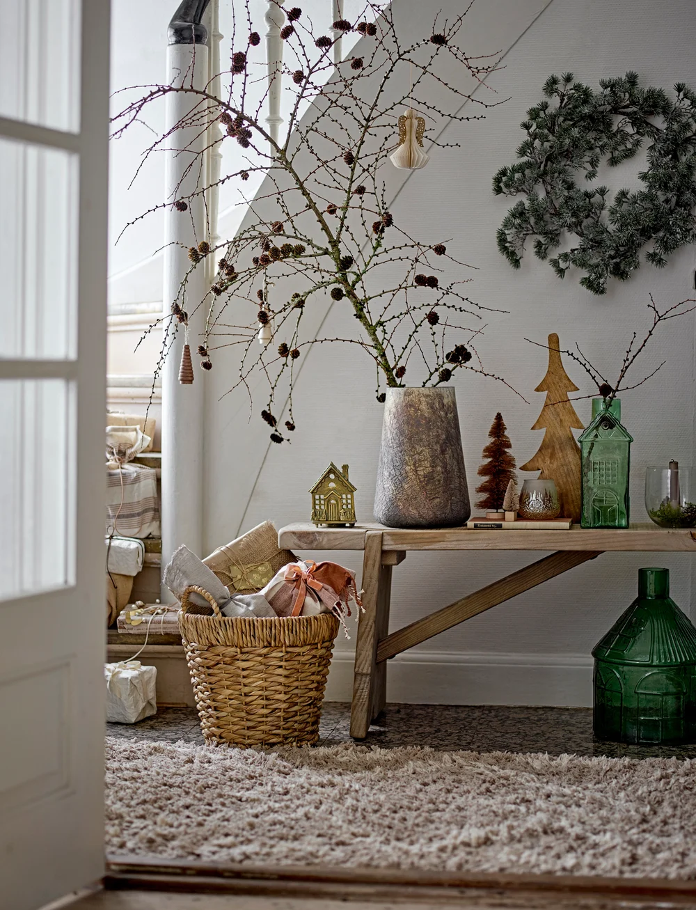 Bloomingville - Cedar Wreath - jõuluehted - green - 1