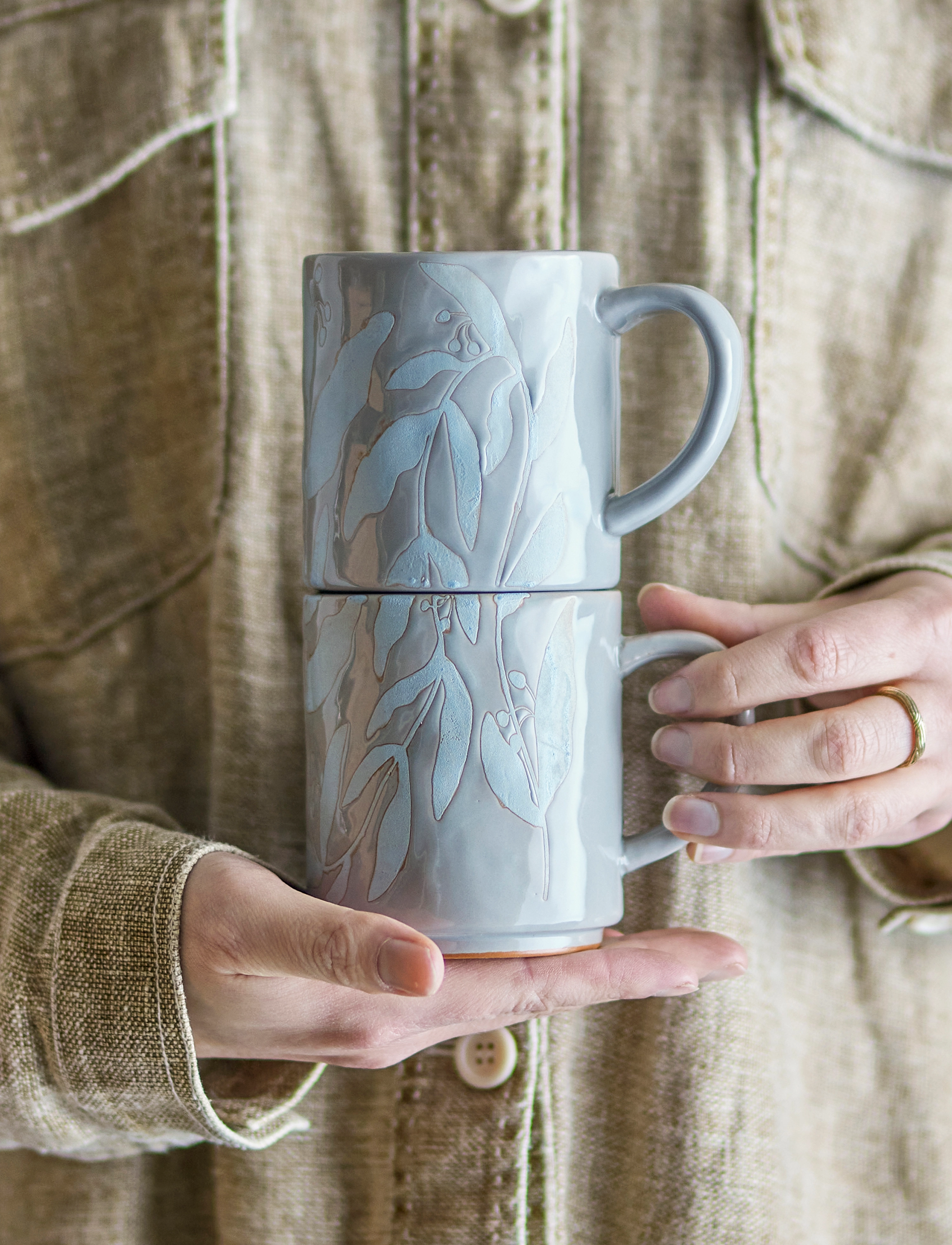Bloomingville Aurora Mug, 35 CL, Cups & Mugs, Grau - Coffee Cups, Homeware