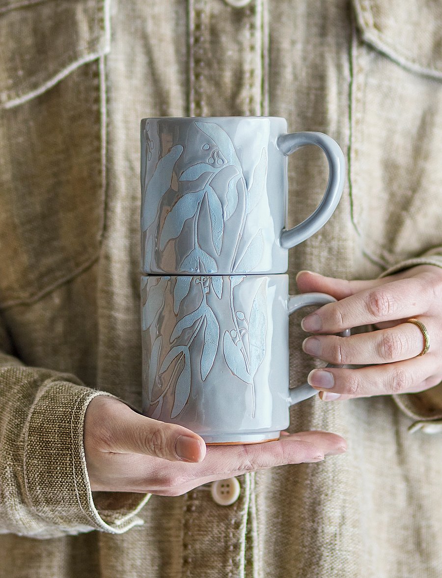 Bloomingville - Aurora Mug - kaffetassen - grey - 1