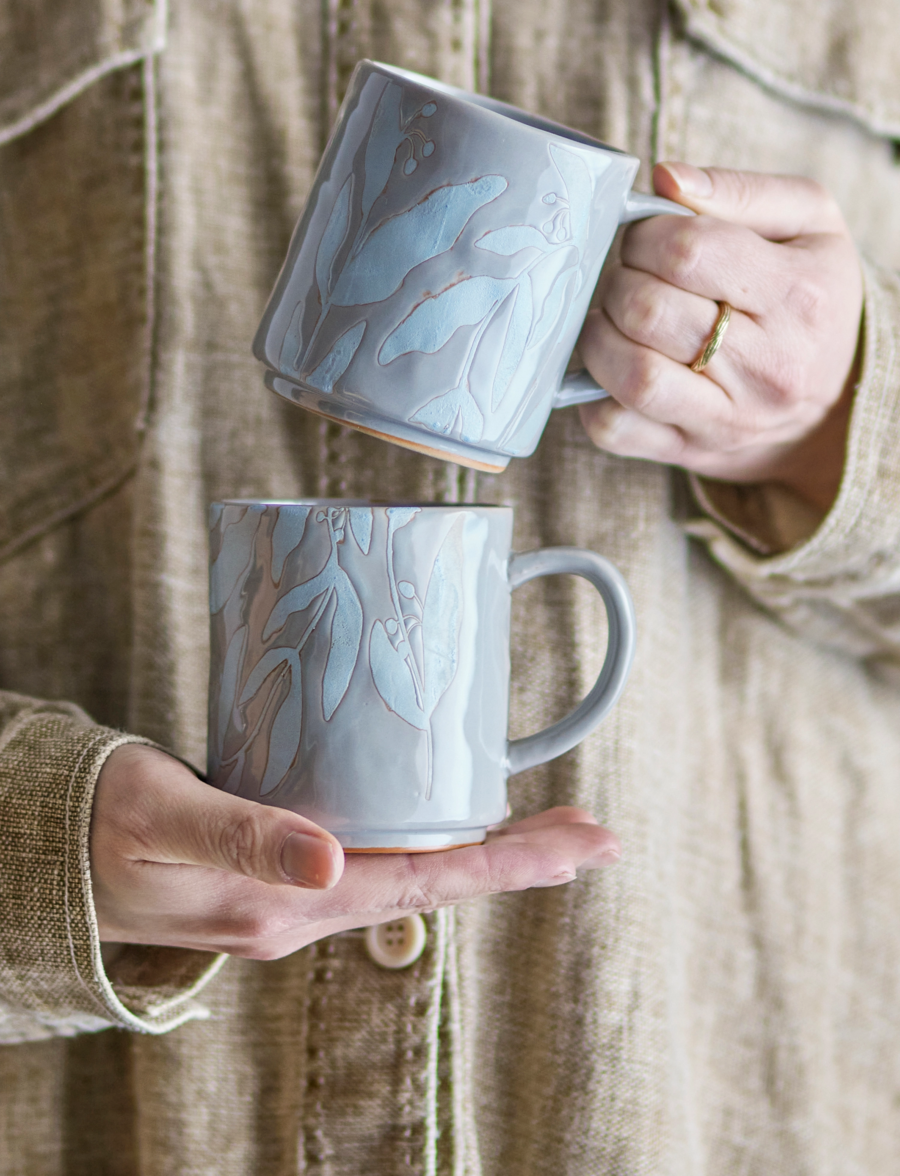 Bloomingville - Aurora Mug - laagste prijzen - grey - 2