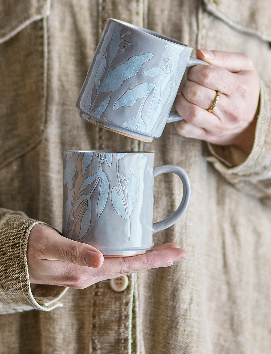 Bloomingville - Aurora Mug - kaffetassen - grey - 2