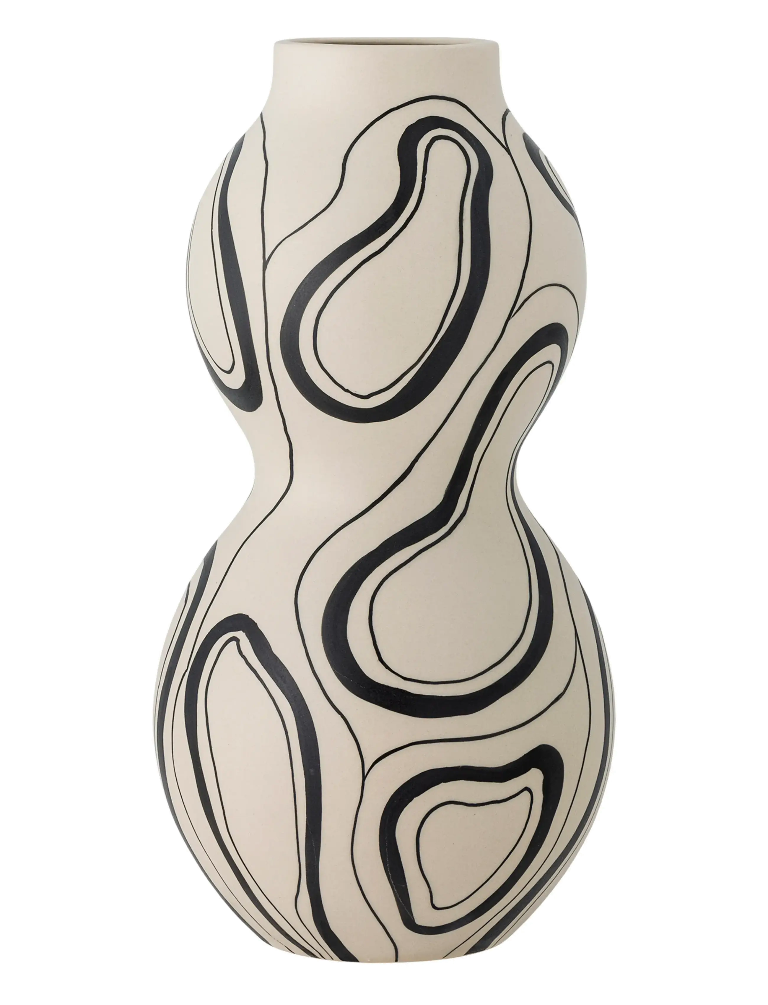 BLOOMINGVILLE Nicola Vase Schwarz - Ø 17.5 Cm - Unisex