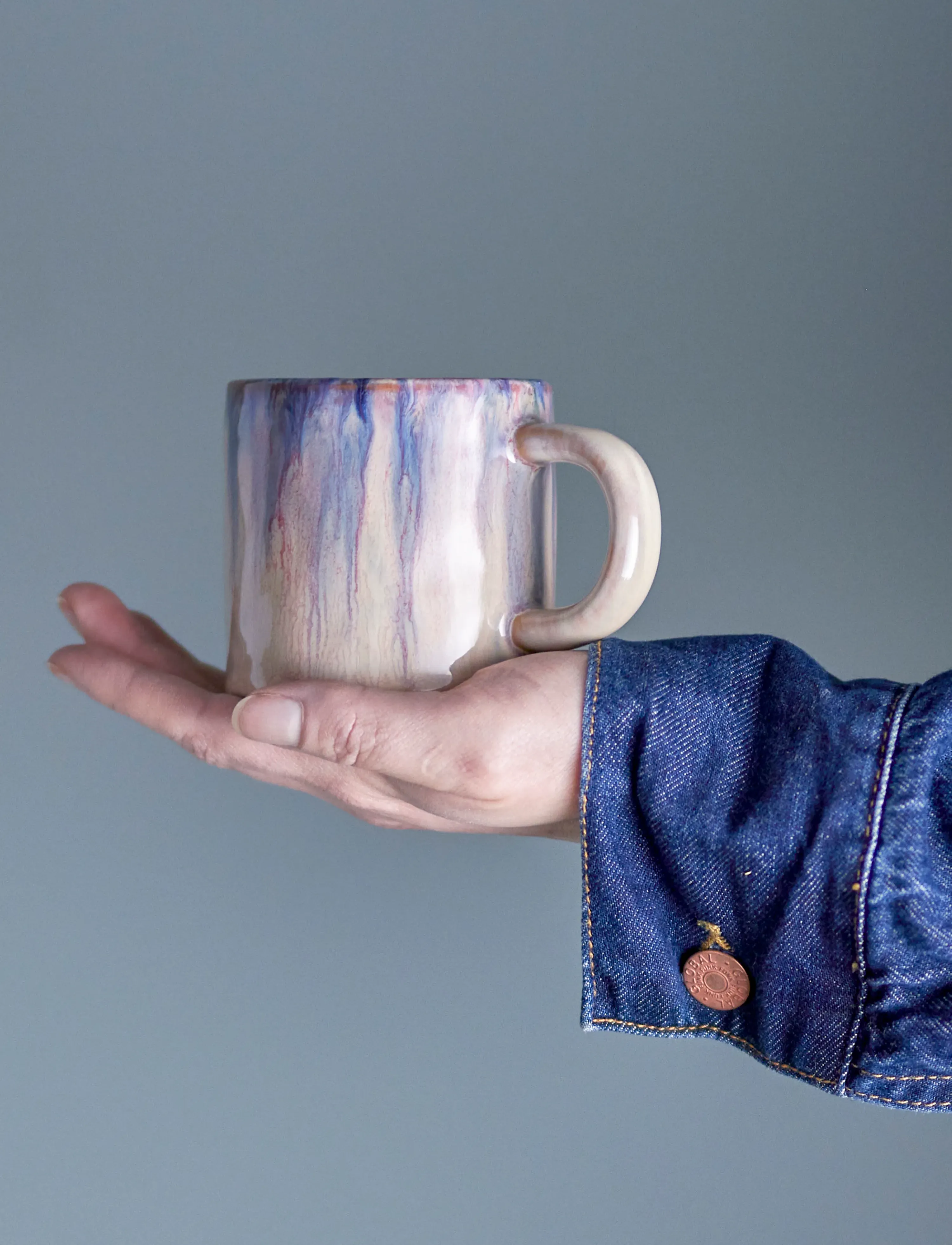Bloomingville Amalia Cup, 25 CL, Blue, Kopper & Krus > Kaffekopper, Unisex