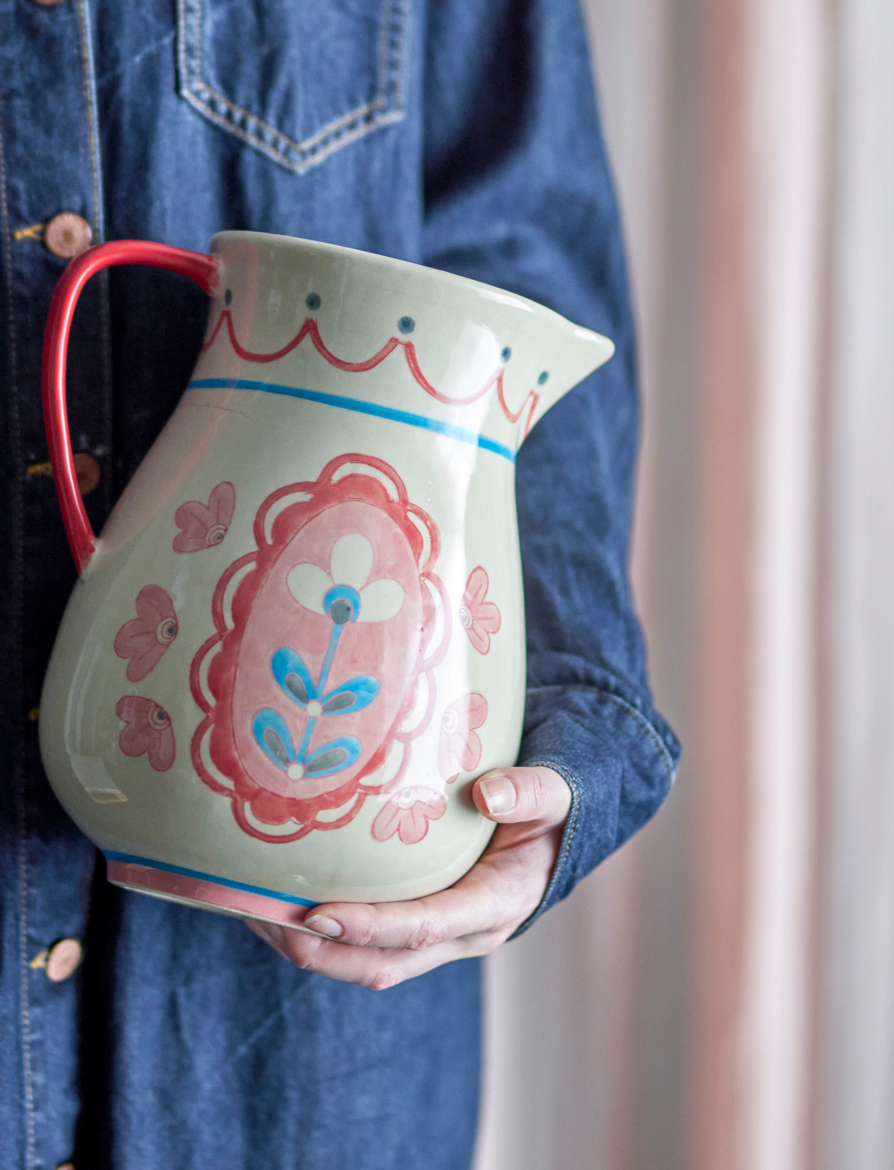 Bloomingville - Odina Jug - najniższe ceny - rose - 5