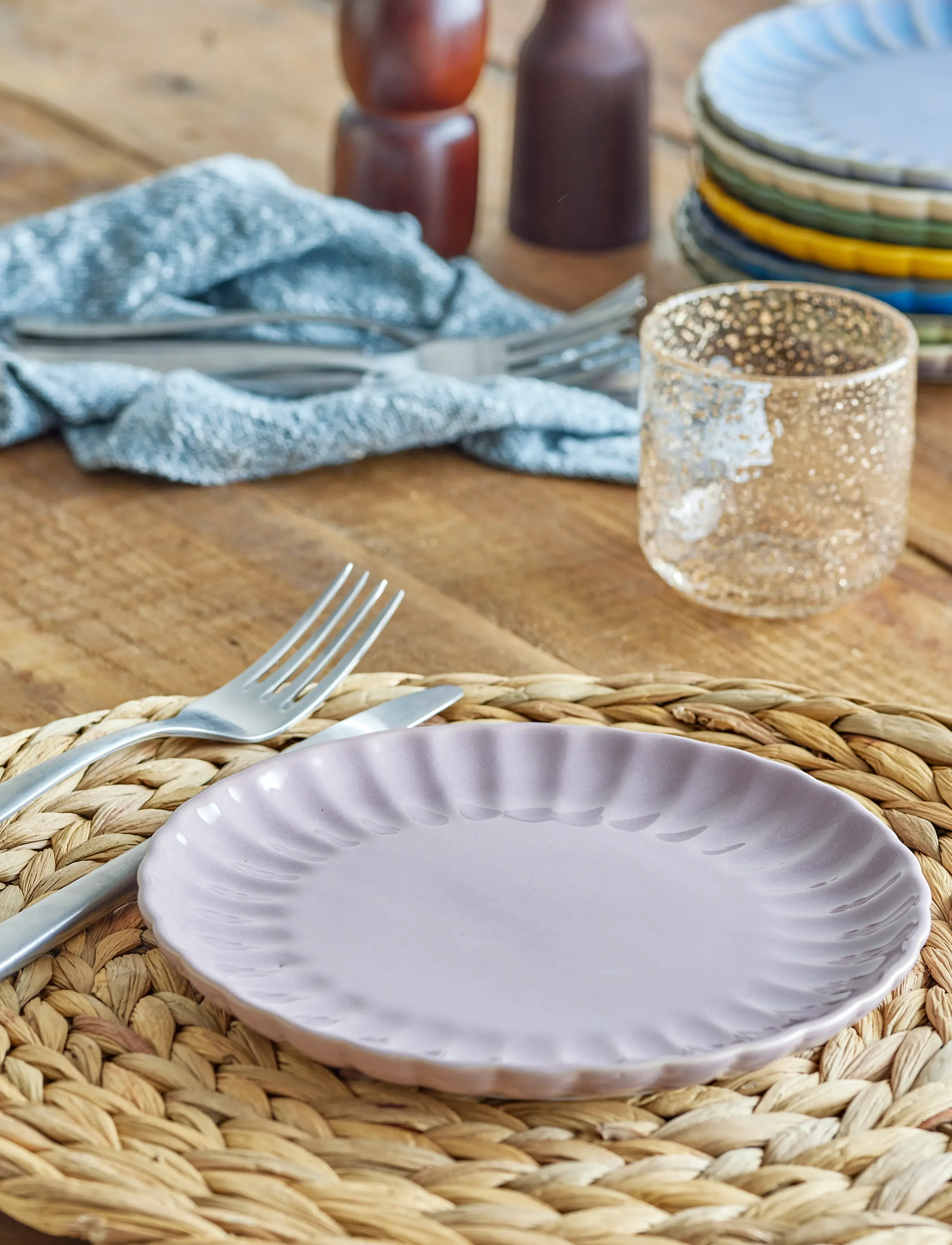 Bloomingville - Latina Plate - dinner plates - rose - 5
