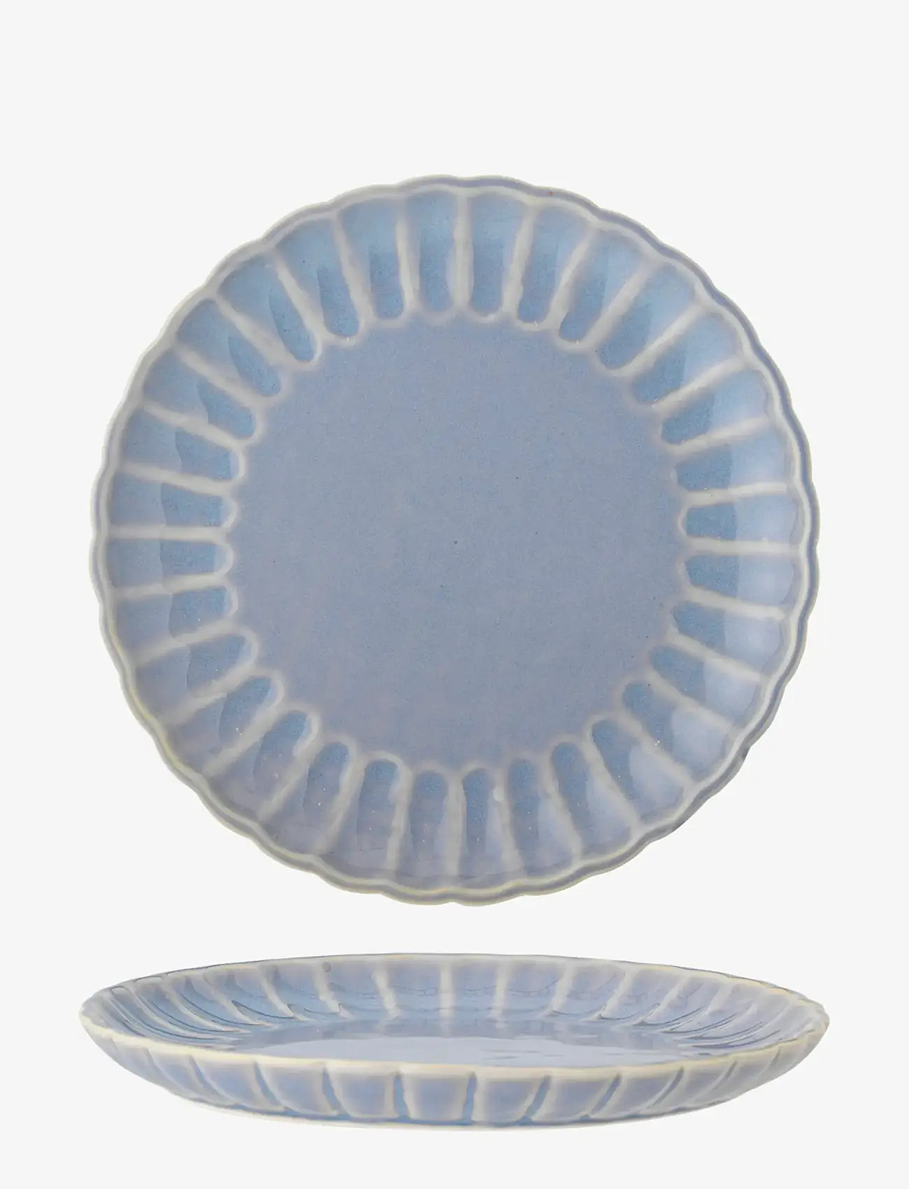 Bloomingville - Latina Plate, Blue, Stoneware - dinner plates - blue - 1