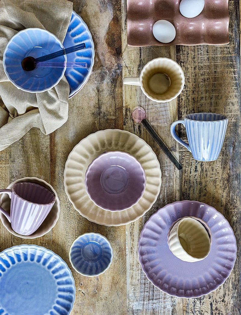 Bloomingville - Latina Plate, Blue, Stoneware - dinner plates - blue - 0