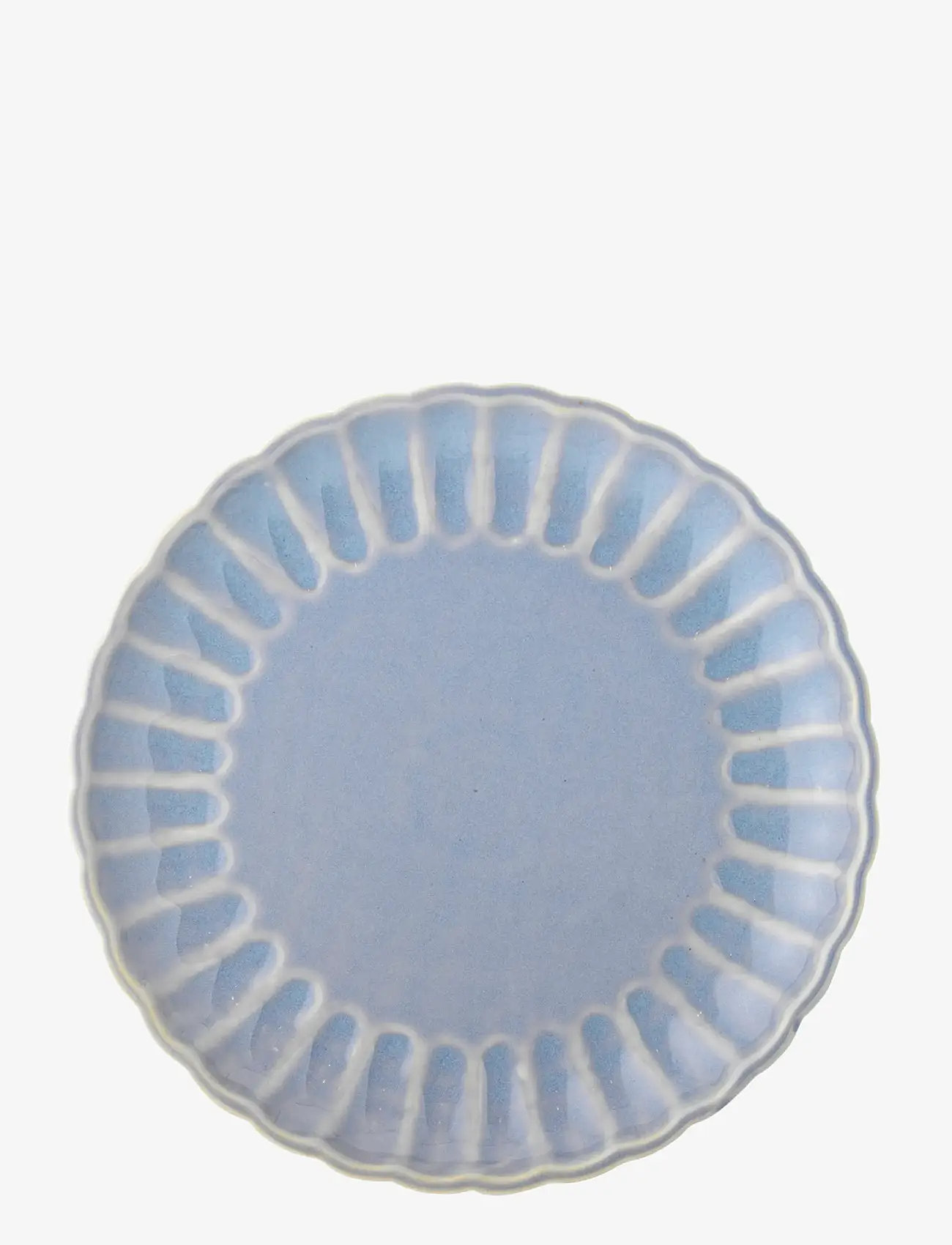 Bloomingville - Latina Plate, Blue, Stoneware - dinner plates - blue - 3