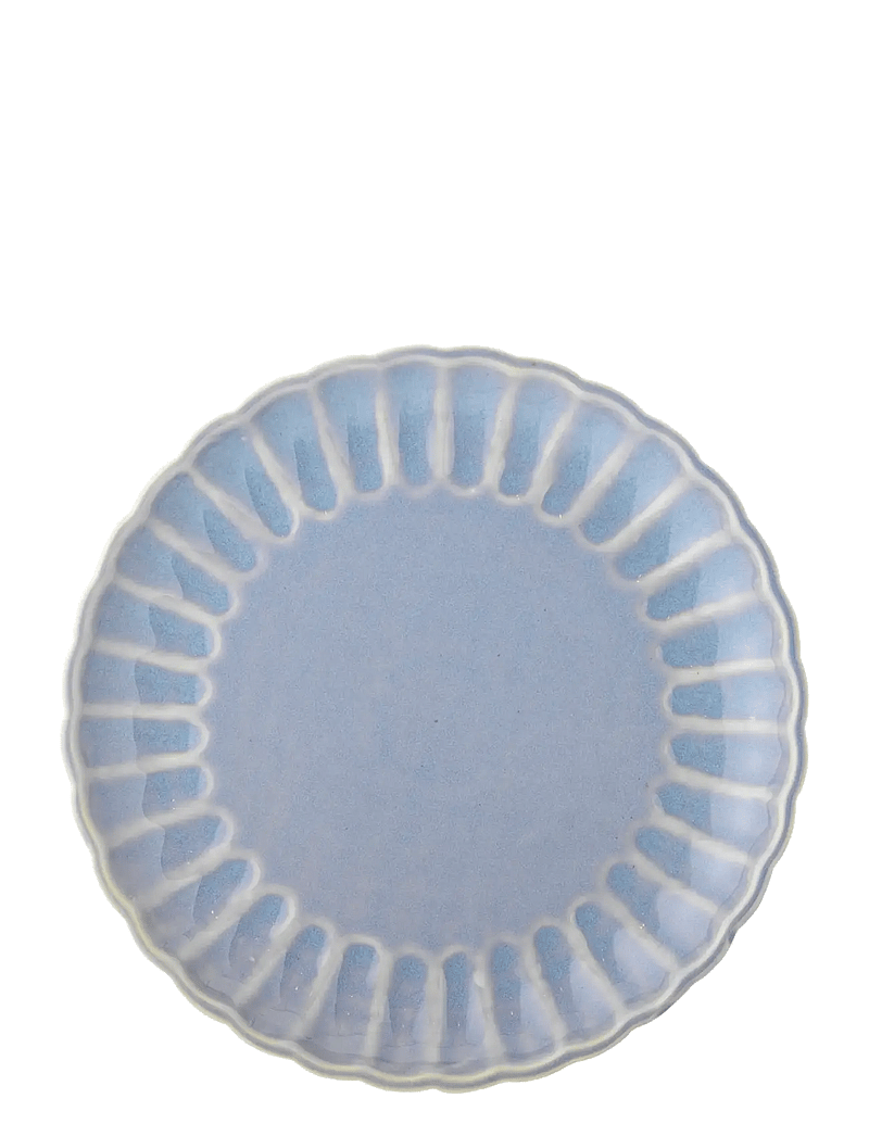 Bloomingville - Latina Plate, Blue, Stoneware - dinner plates - blue - 3
