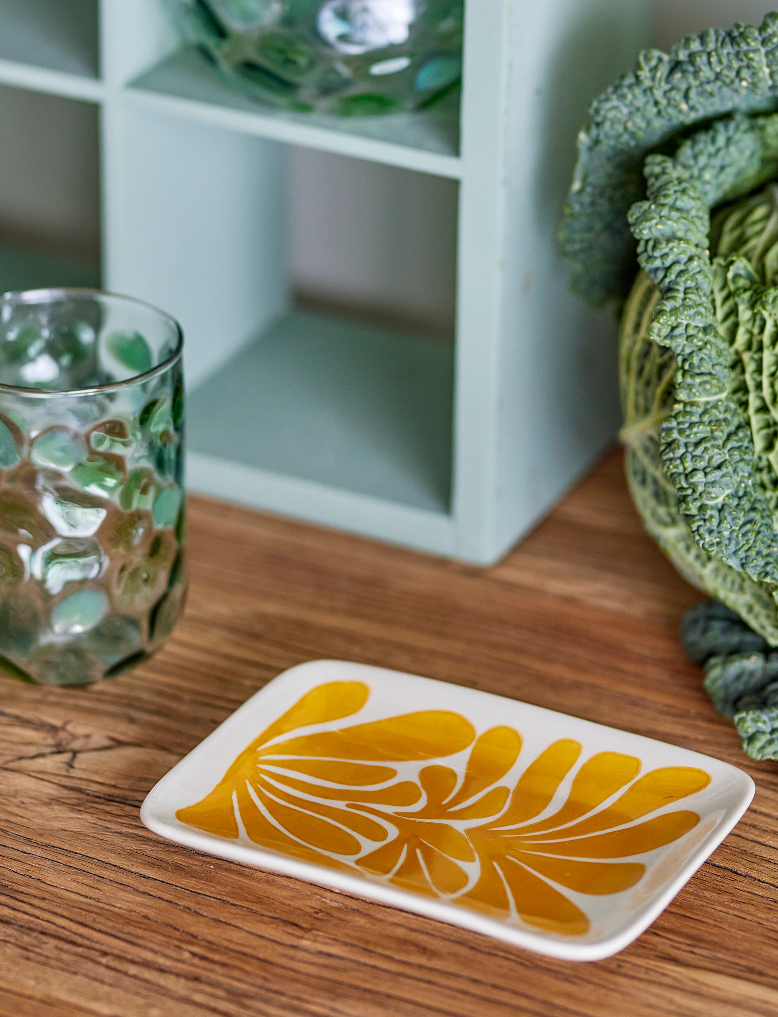 Bloomingville Fauni Plate, 15X11.5 cm, Yellow, Serveringsfade > Serveringsfade, Unisex