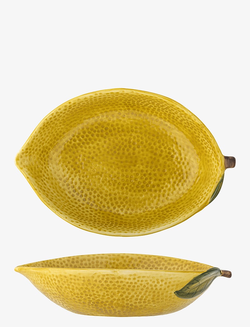 Bloomingville - Limone Bowl - skrautplattar - yellow - 1