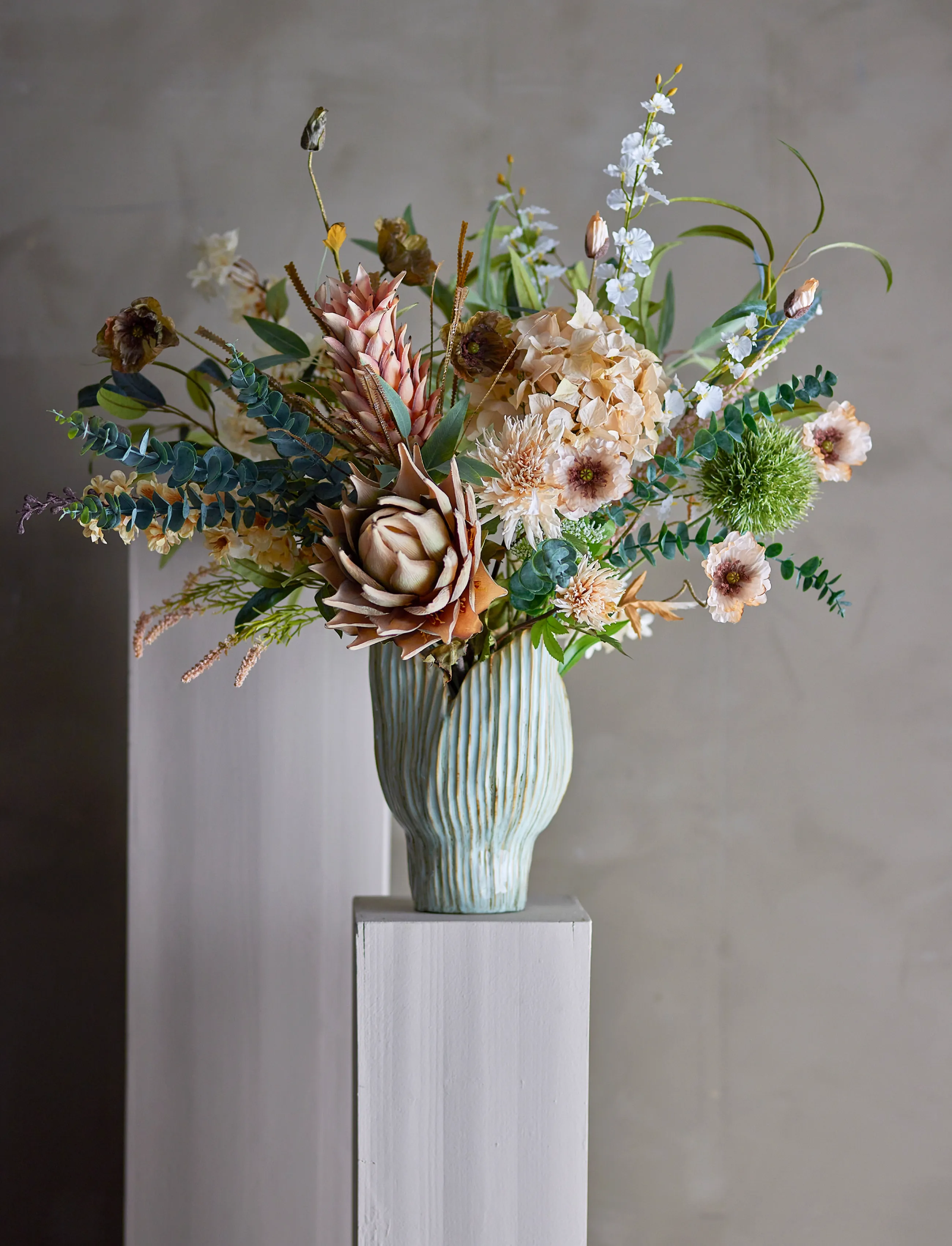 Bloomingville Allium Stem, H63 cm, Green, Decoration > Dried & Fake Flowers, Unisex