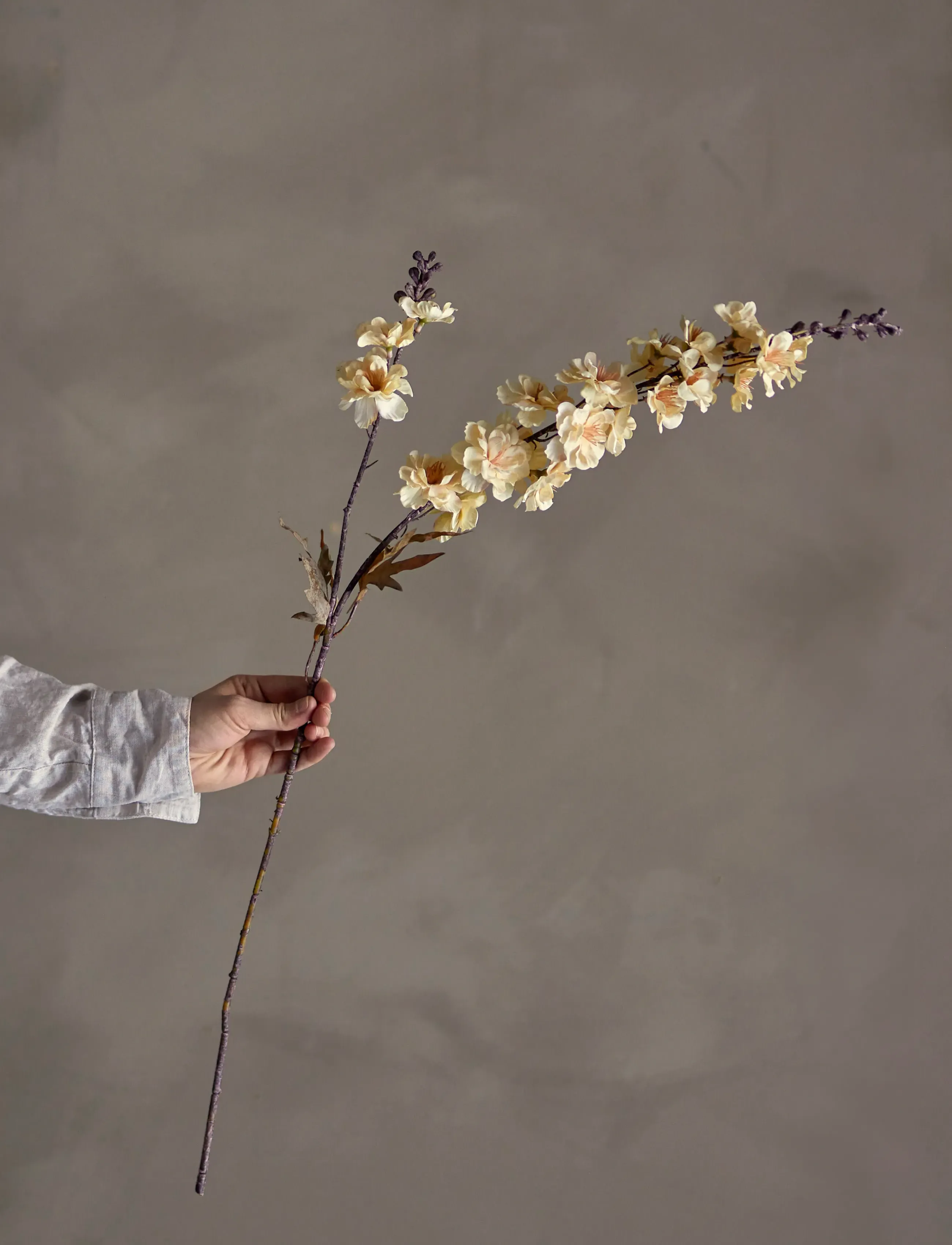 Bloomingville Larkspur Stem, H86 cm, Decoration, Creme - Dried & Fake Flowers, Homeware