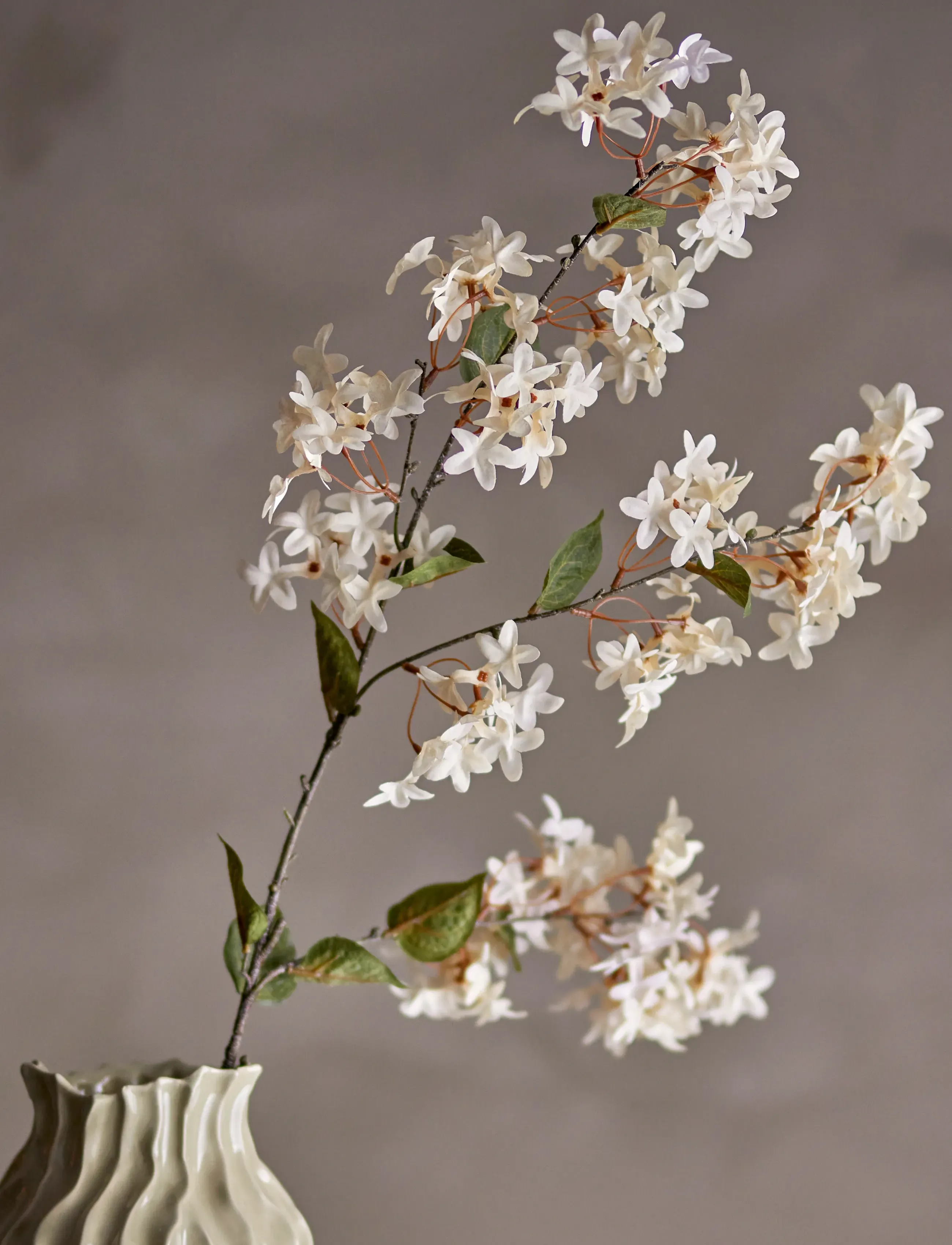 Bloomingville Myrtle Stem, H100 cm, Decoration, Weiß - Dried & Fake Flowers, Homeware