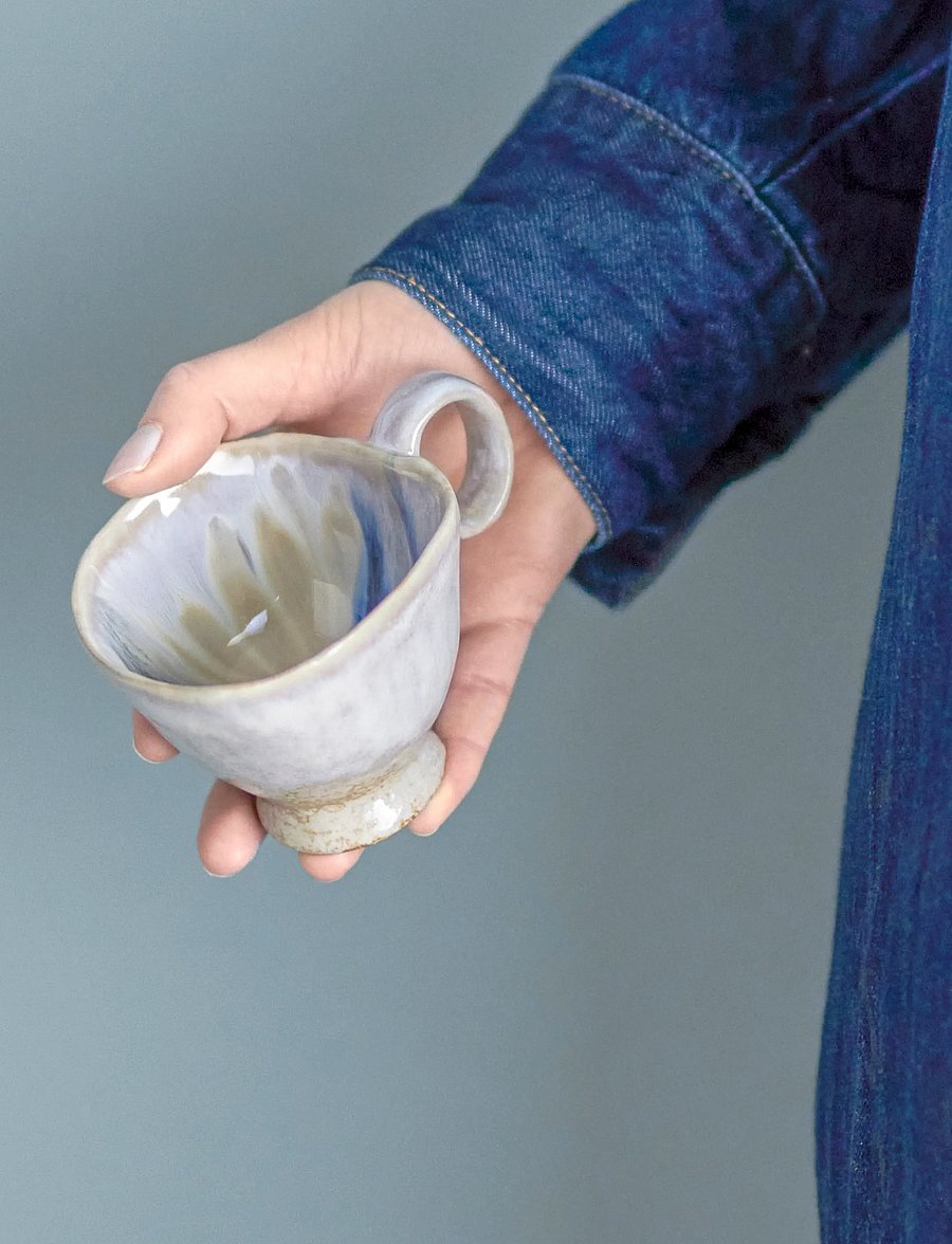 Bloomingville - Imogen Cup - kaffetassen - grey - 3