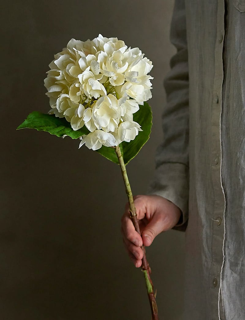Bloomingville - Hydrangea Stem - valentinstaggeschenke - white - 0