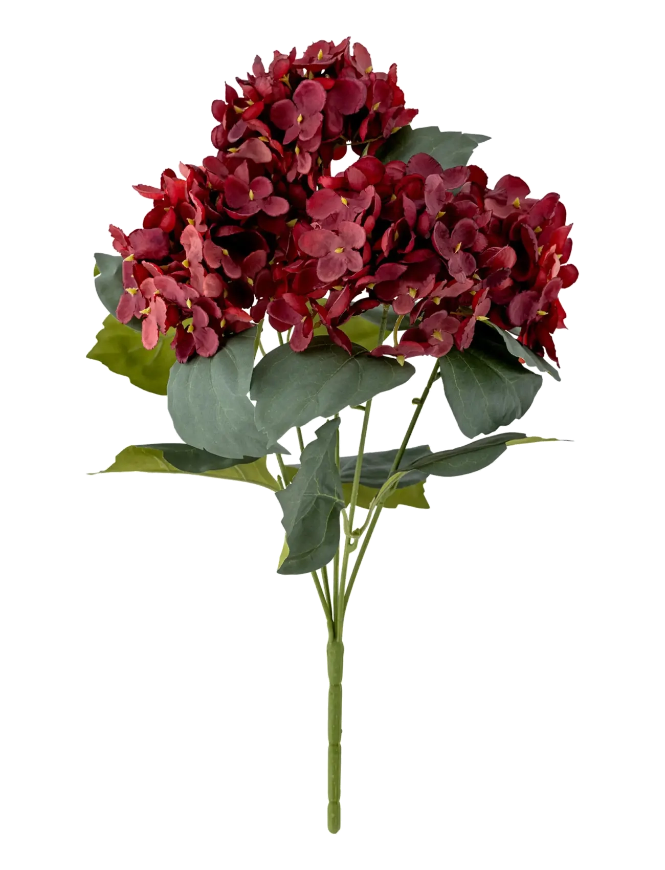 Bloomingville Hydrangea Stem red - Visa allt - RED / burgundy