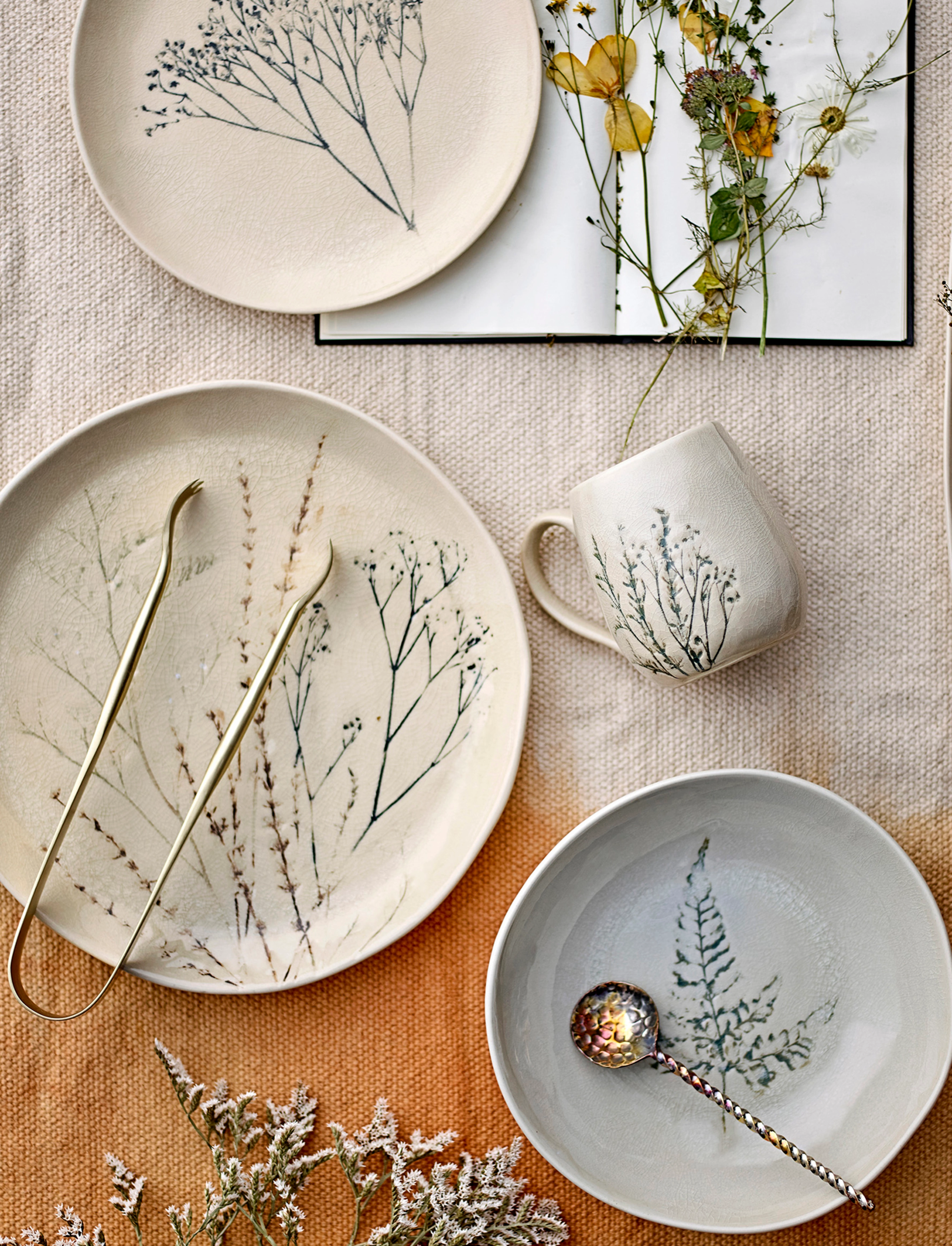Bloomingville Bea Soup Plate, Ø 21 cm, Plates, Creme - Deep Homeware