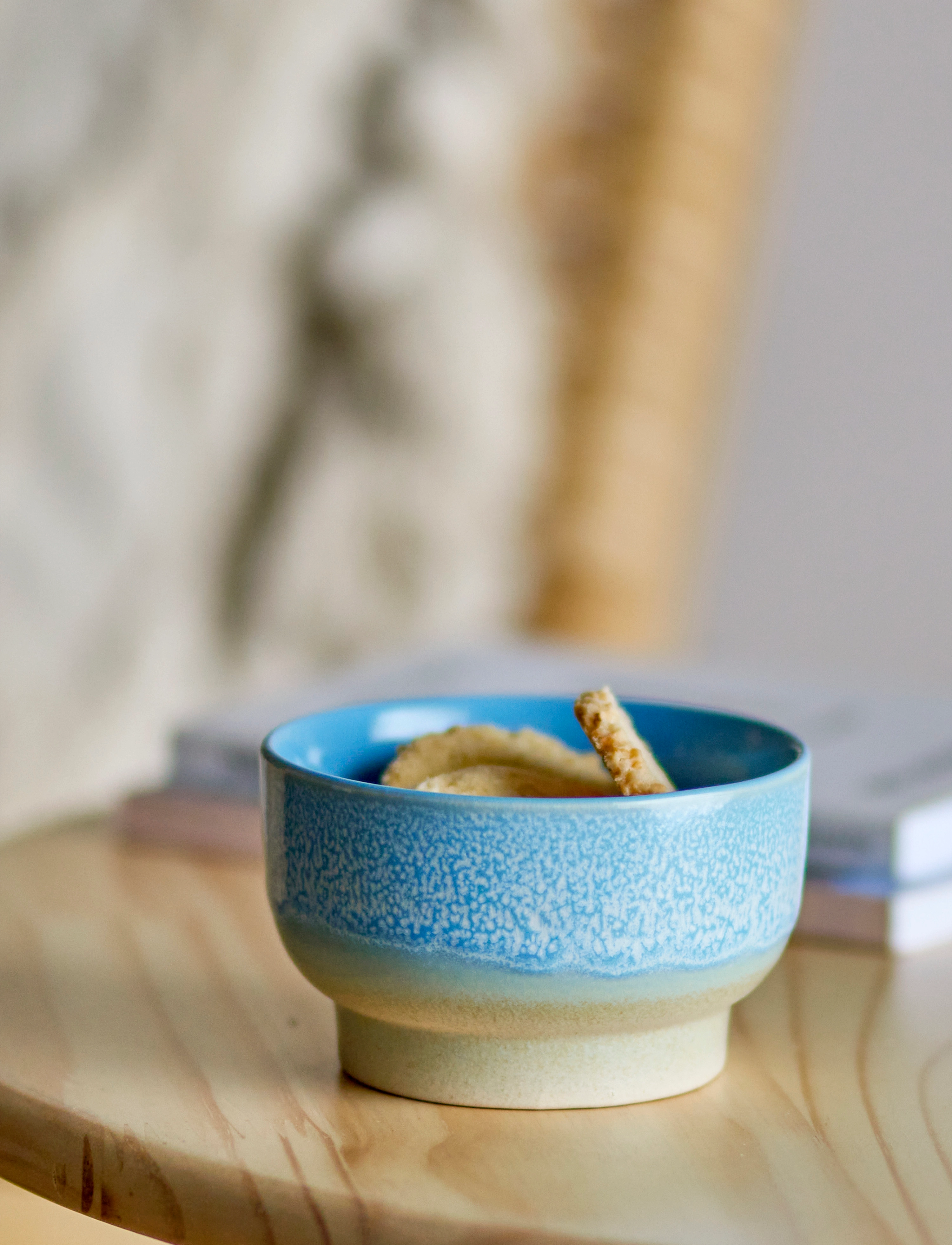 Bloomingville - Safie Bowl - serveerimisnõud - blue - 2