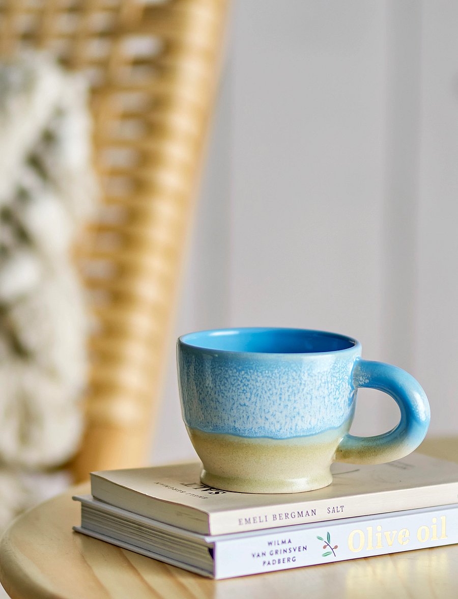 Bloomingville - Safie Mug - kaffetassen - blue - 0