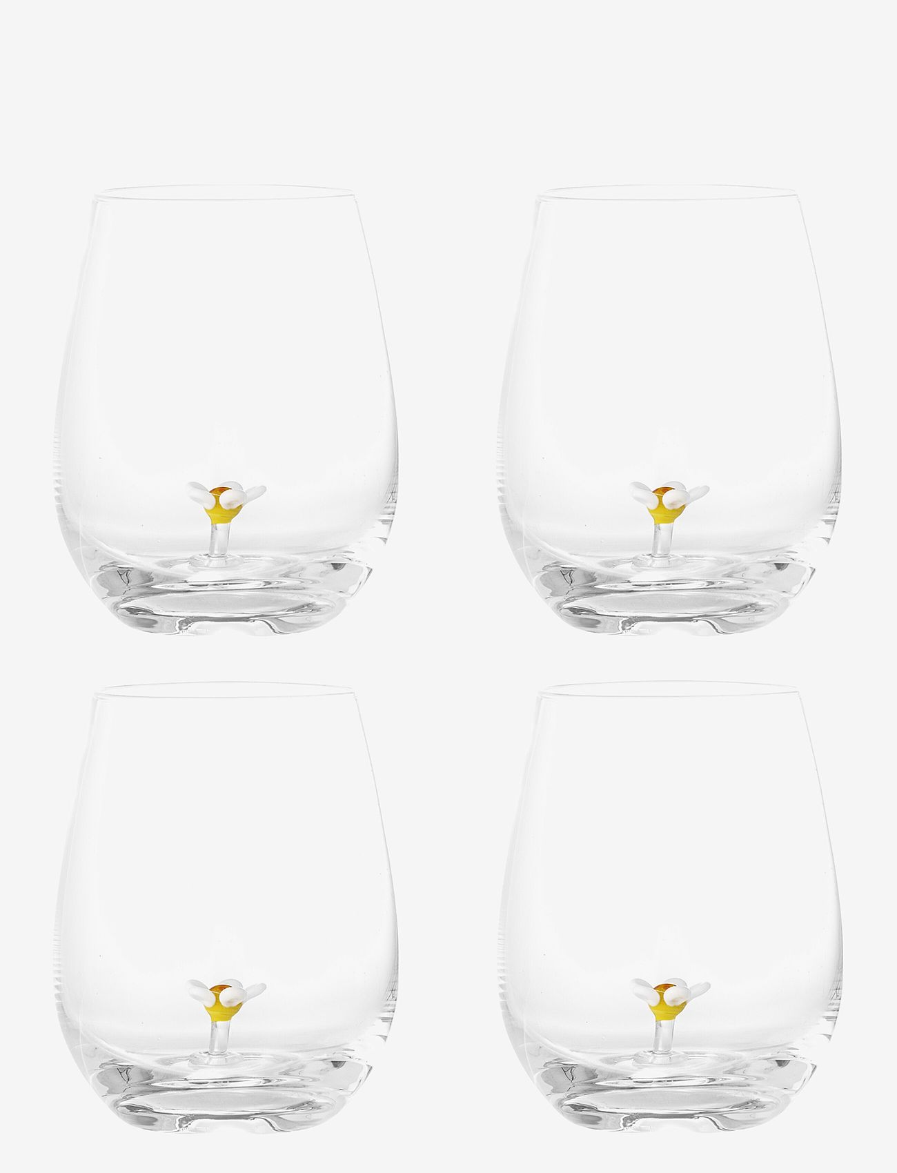 Bloomingville - Misa Drinking Glass 4-pack - köp efter pris - flower - 0