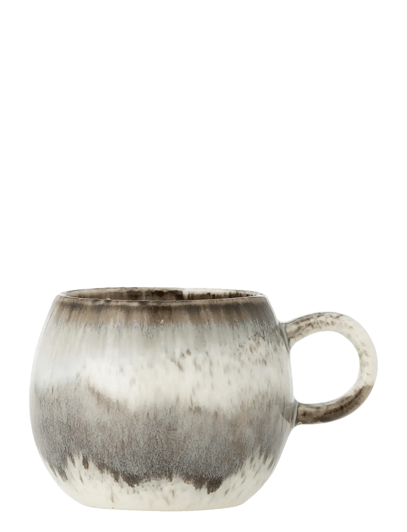 Bloomingville - Paula Espresso Cup, Grey, Stoneware - teetassen - grey - 1