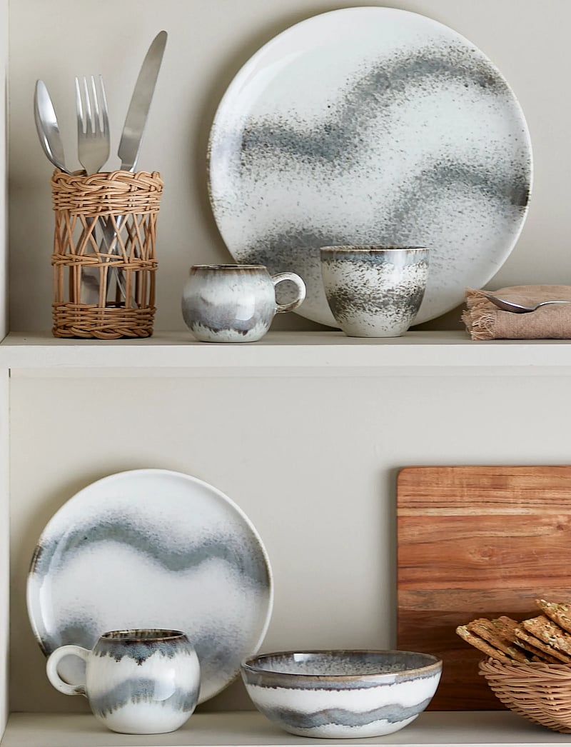 Bloomingville - Paula Espresso Cup, Grey, Stoneware - teetassen - grey - 4