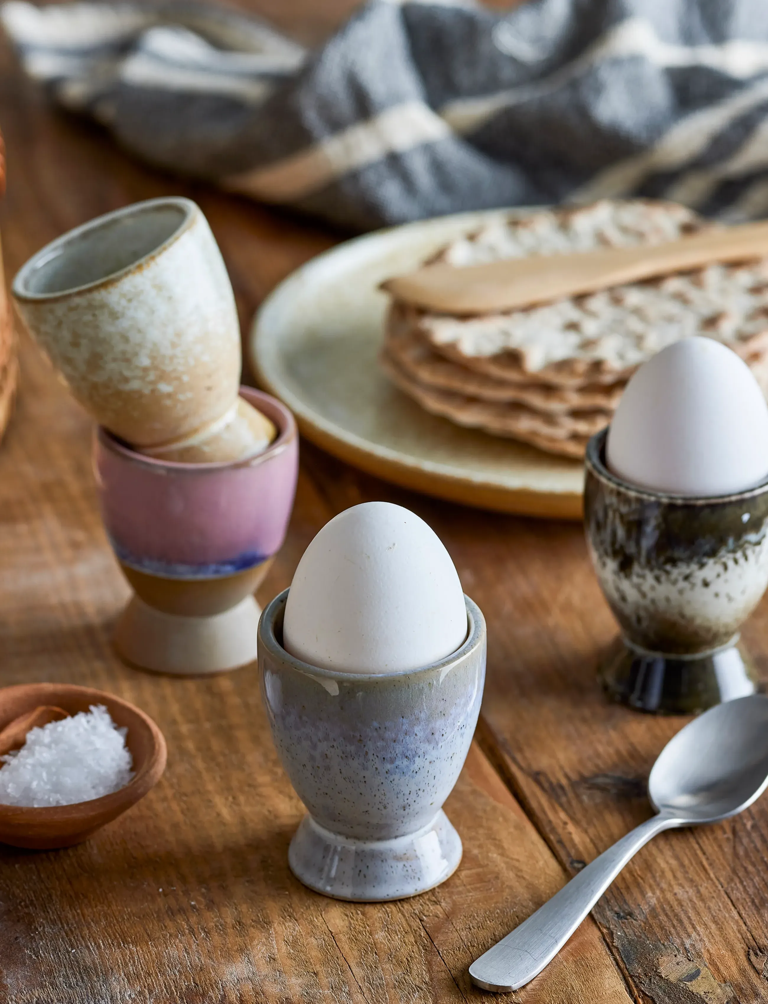 Bloomingville Paula Egg Cup, One Size, Grey, Skåle > Æggebægre, Unisex