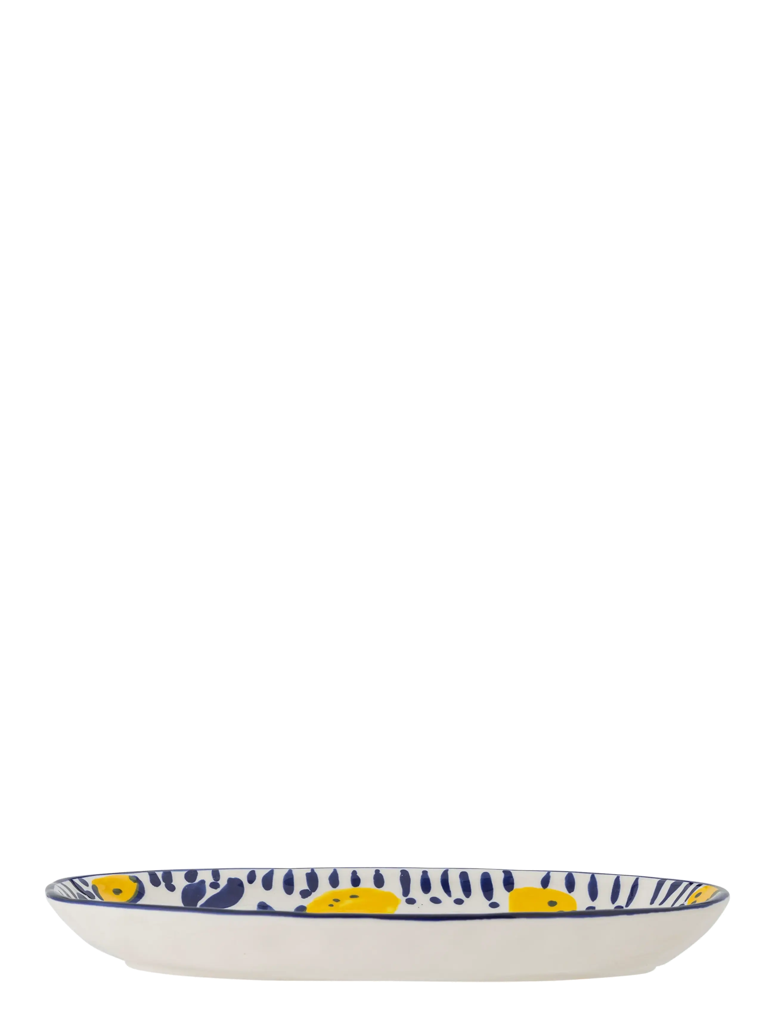 Bloomingville - Maxima Serving Plate, Blue, Stoneware - køb efter pris - blue - 3
