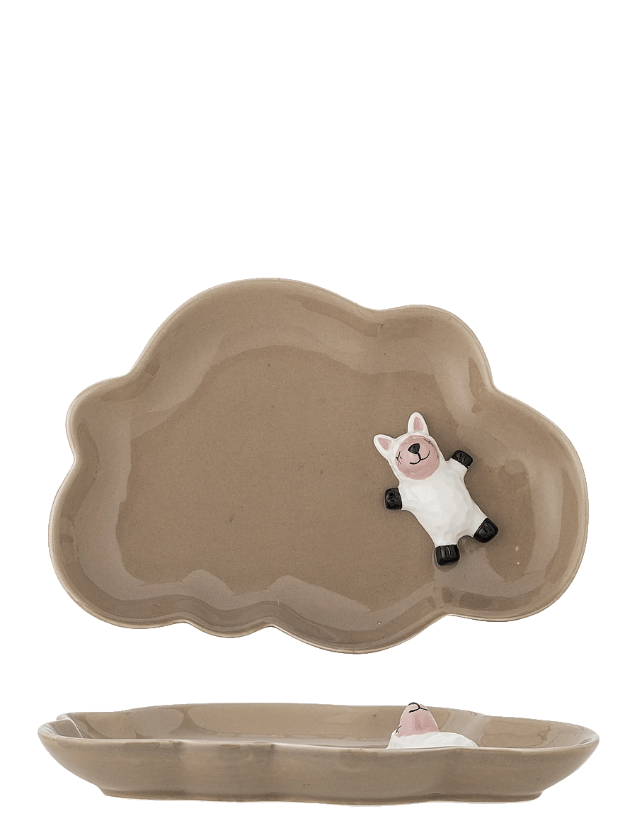 Bloomingville - Dolly Plate - die niedrigsten preise - brown - 0