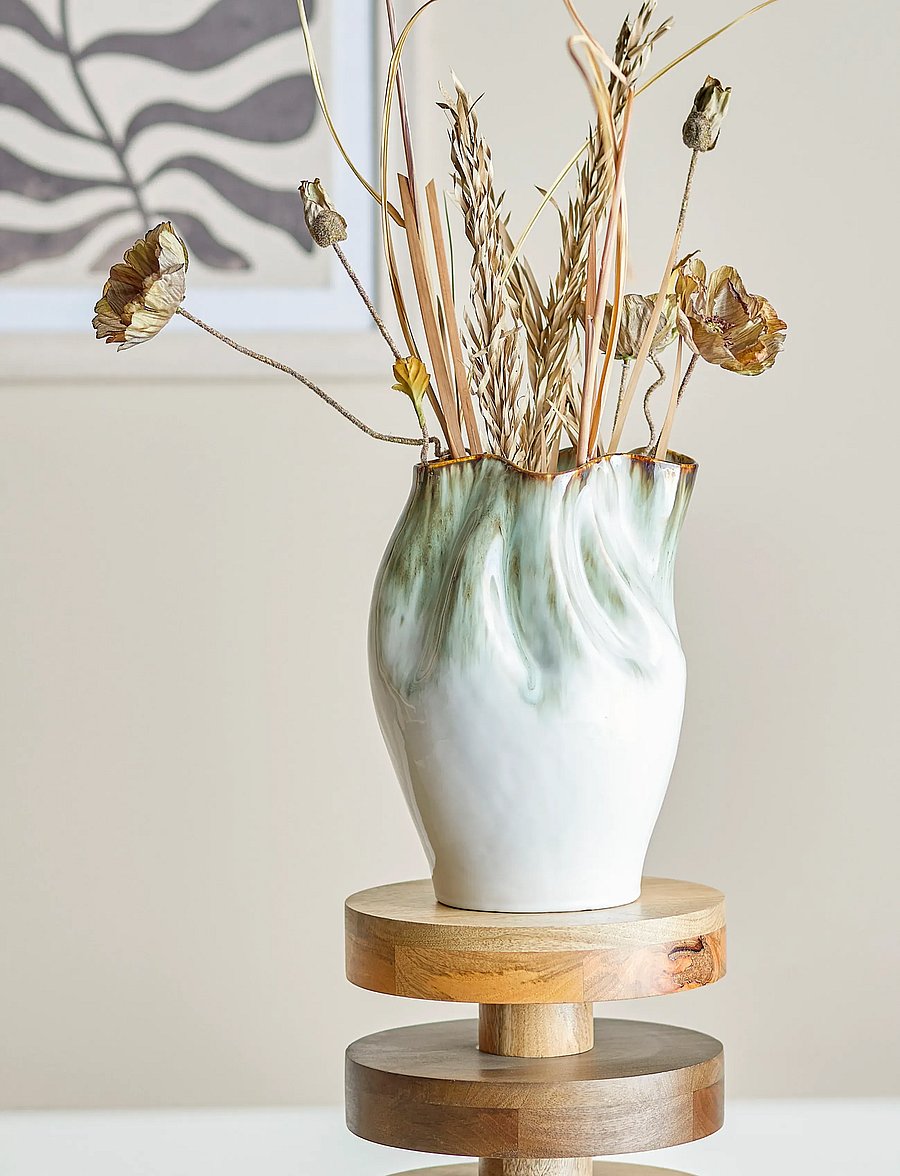 Bloomingville - Nisha Vase - vasen - green - 0