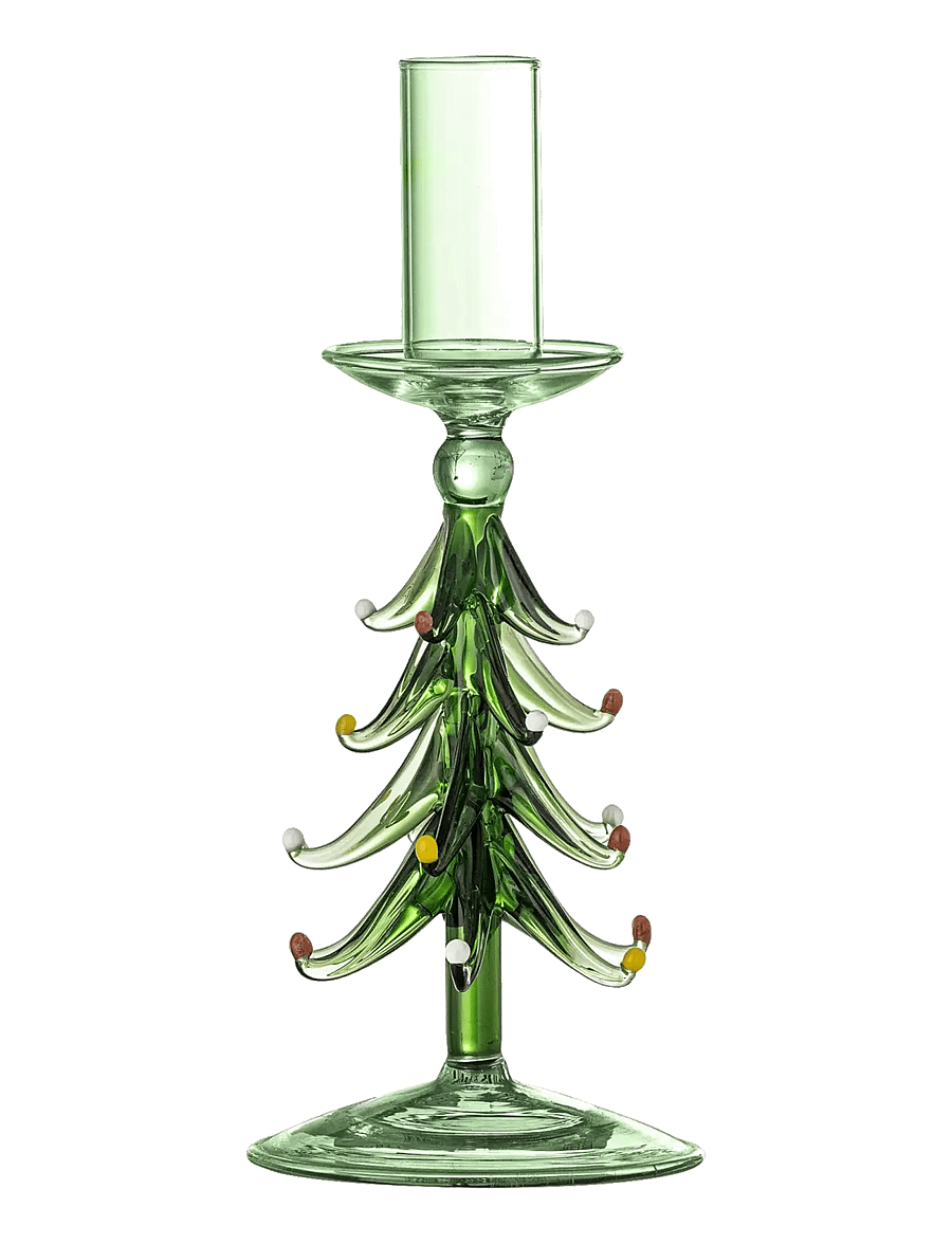 Bloomingville - Brant Candle Holder - die niedrigsten preise - green - 0