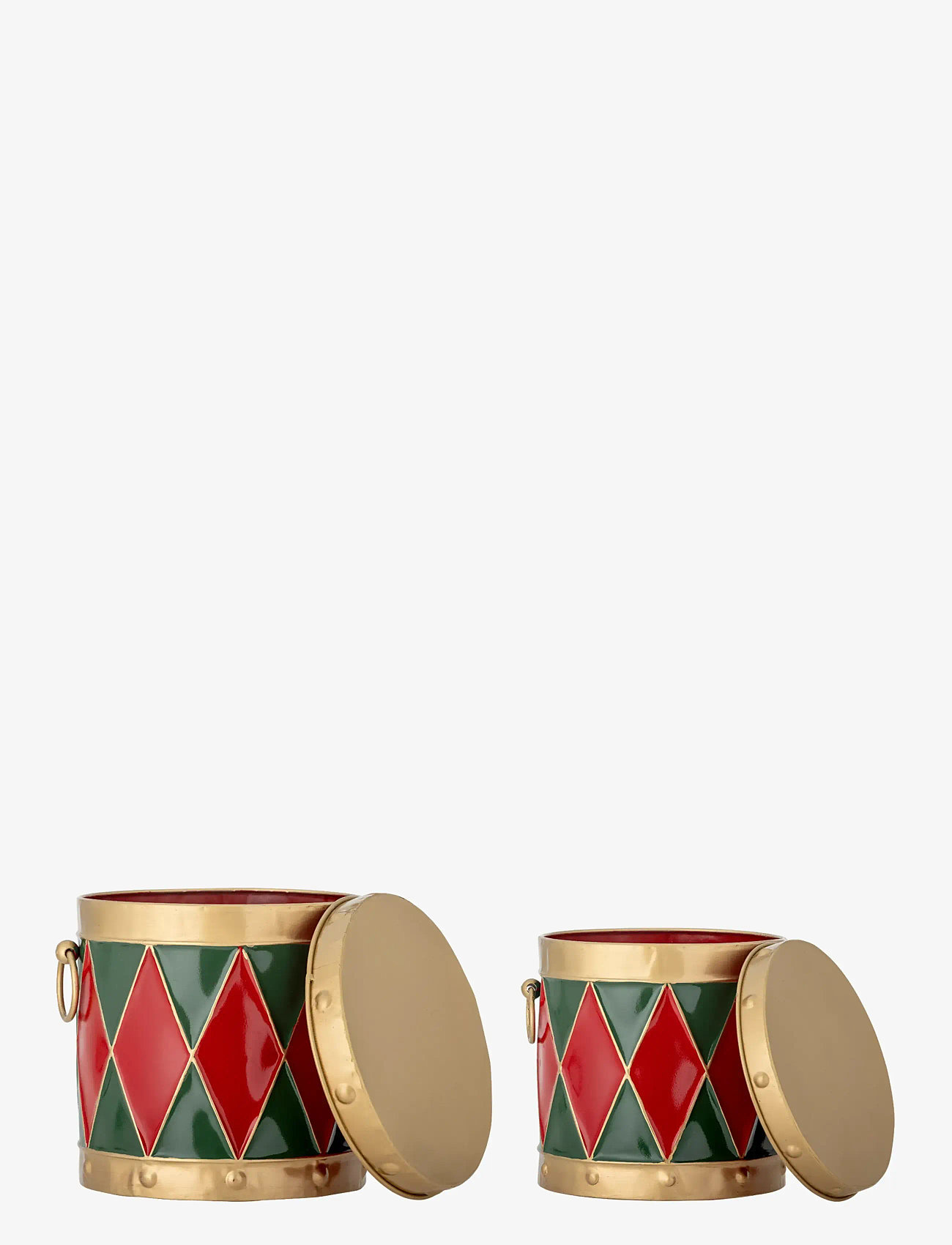 Bloomingville - Yuri Box w/Lid - förvaringslådor - red - 2