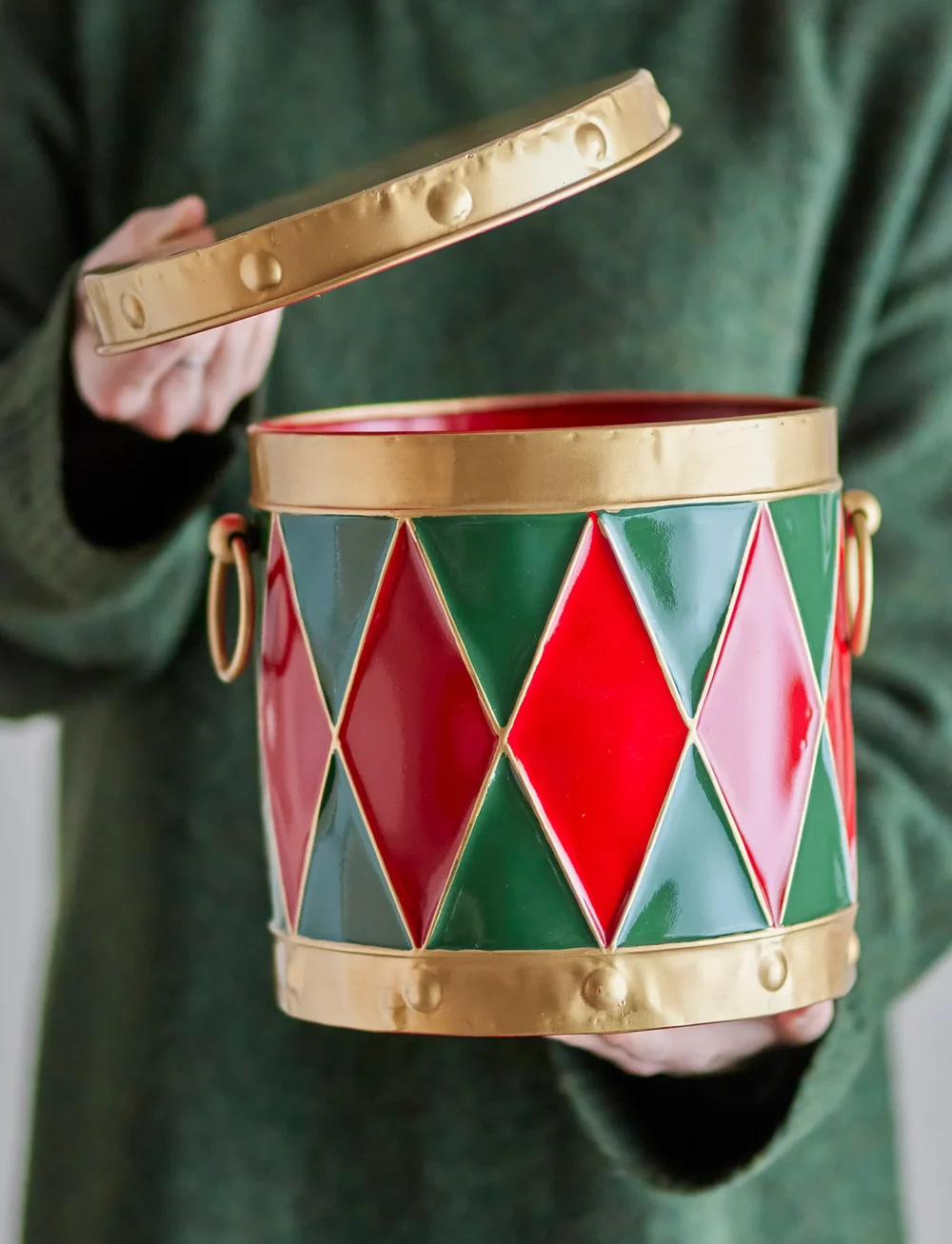 Bloomingville - Yuri Box w/Lid - aufbewahrungsboxen - red - 4