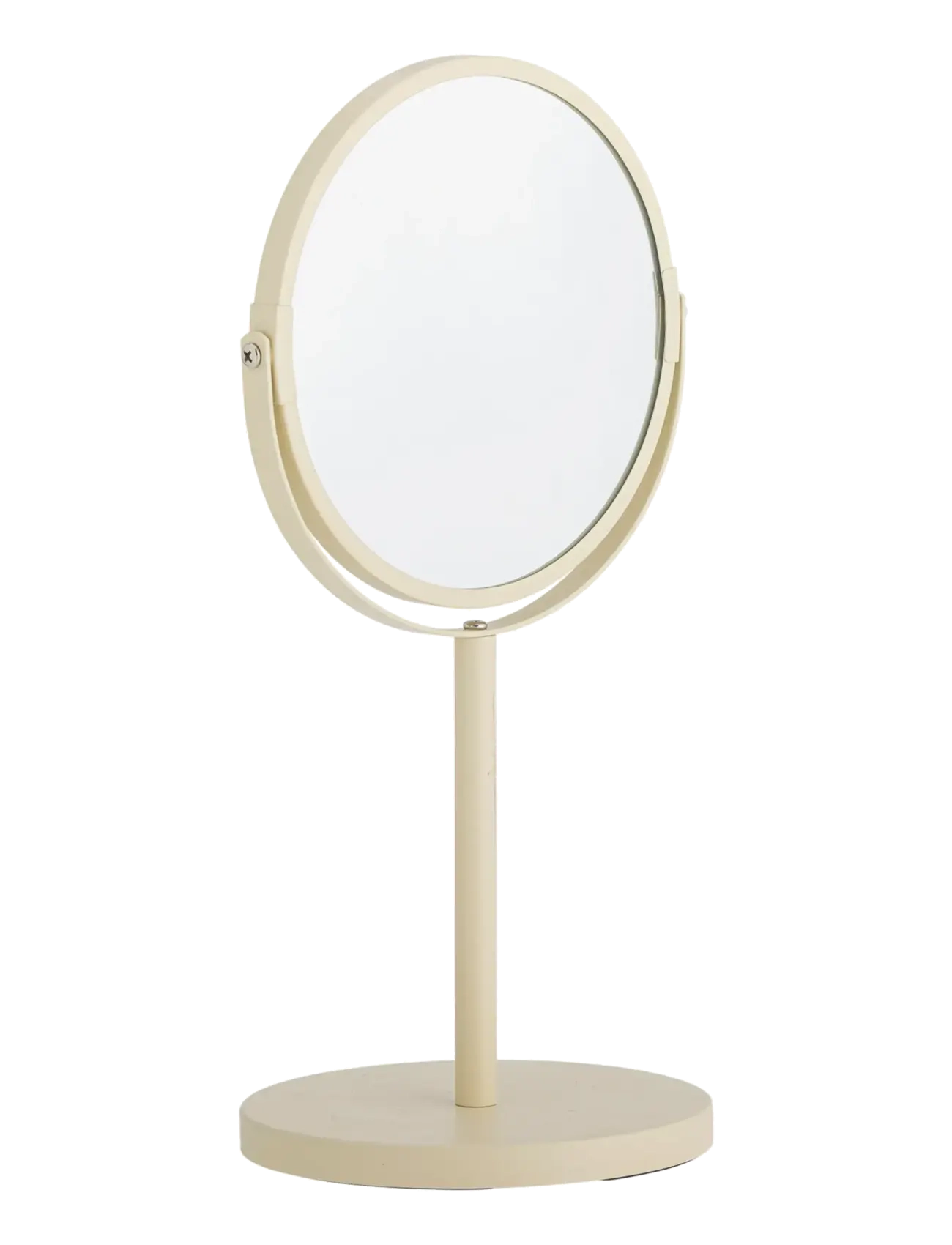 Bloomingville Milde Table Mirror, Nature, Metal, Badeværelsesspejl, Creme, Str: Ø 20 CM