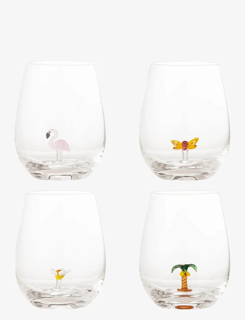 Bloomingville - Misa Drinking Glass 4-pack - drikkeglas - mixed - 0