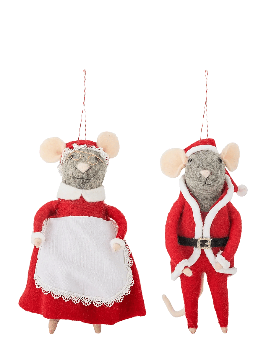 Bloomingville - Peo Ornament - weihnachtskugeln - red - 1