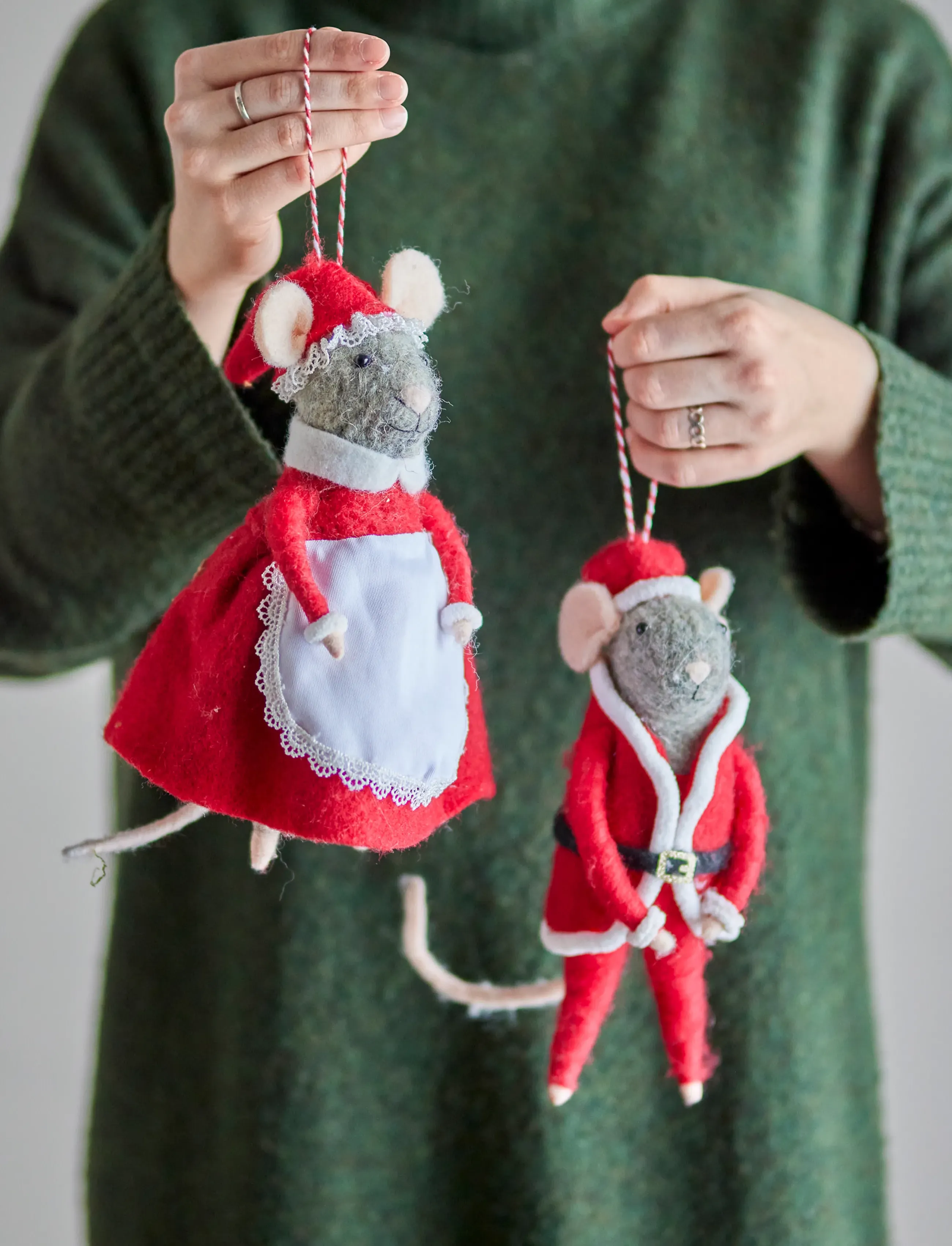 Bloomingville - Peo Ornament - weihnachtskugeln - red - 4