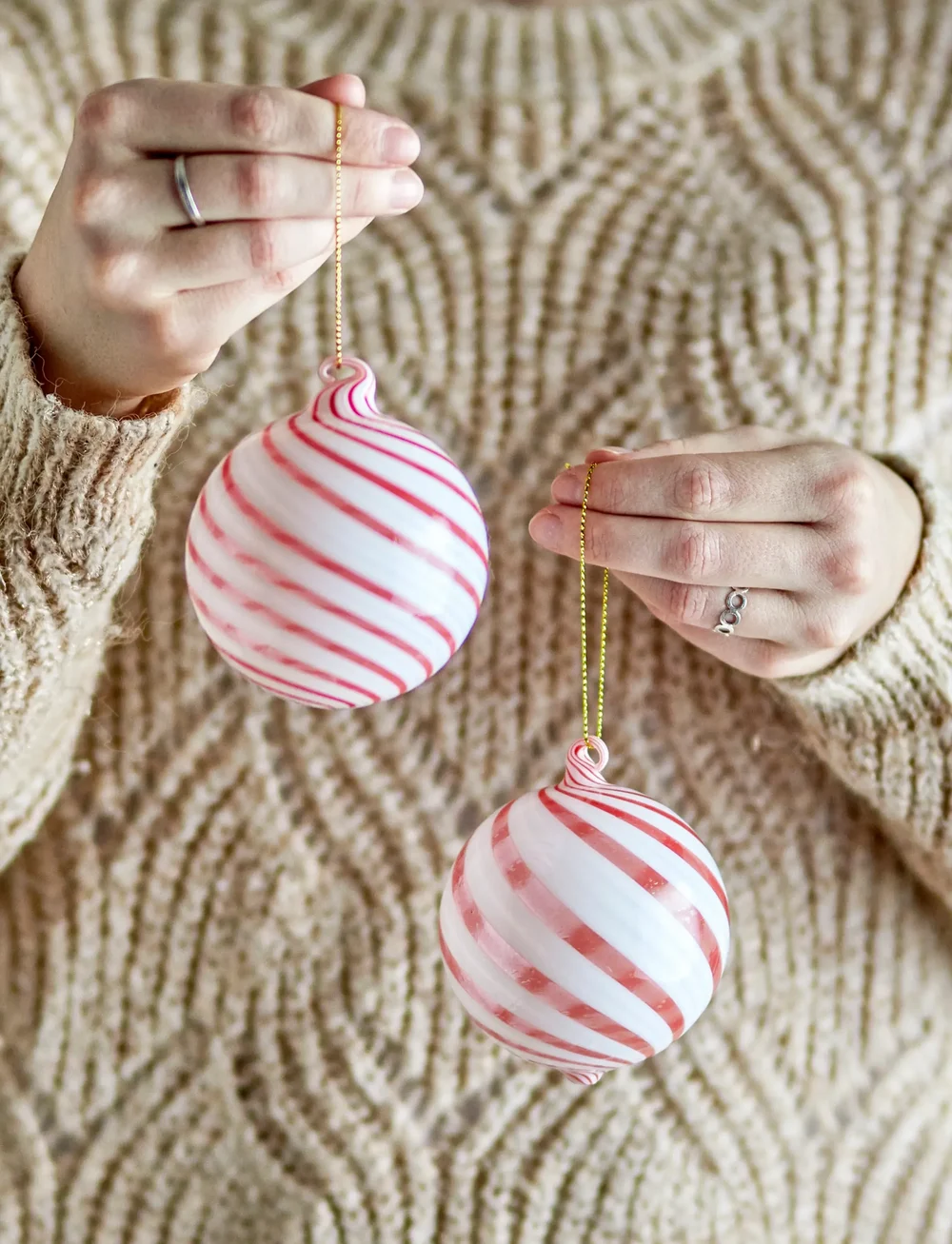 Bloomingville - Zwirl Ornament - köp efter pris - red - 3