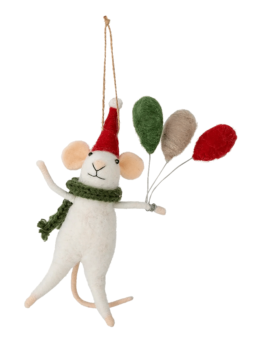 Bloomingville - Peo Ornament - weihnachtskugeln - white - 1