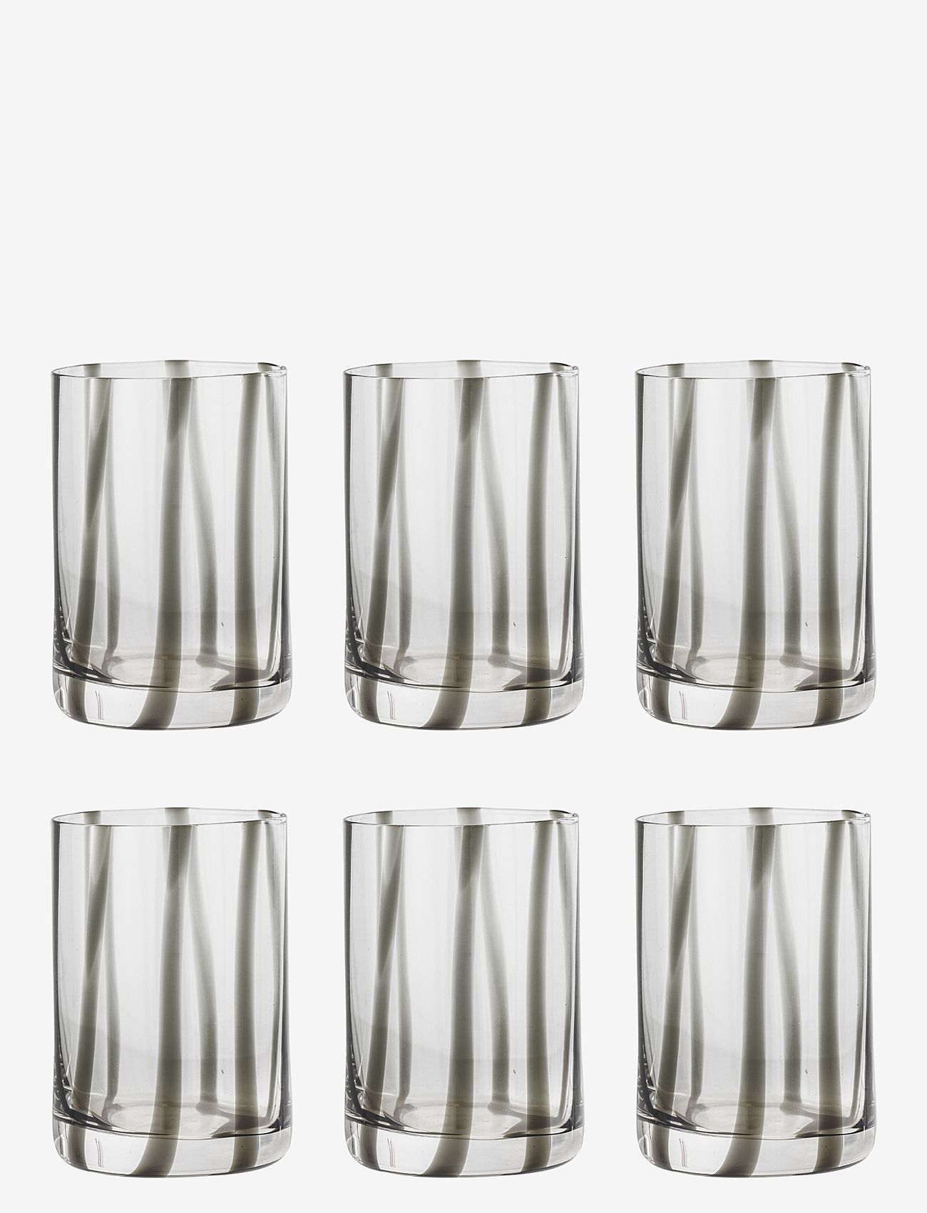 Bloomingville - Silja Drinking Glass - drikkeglas - black - 0