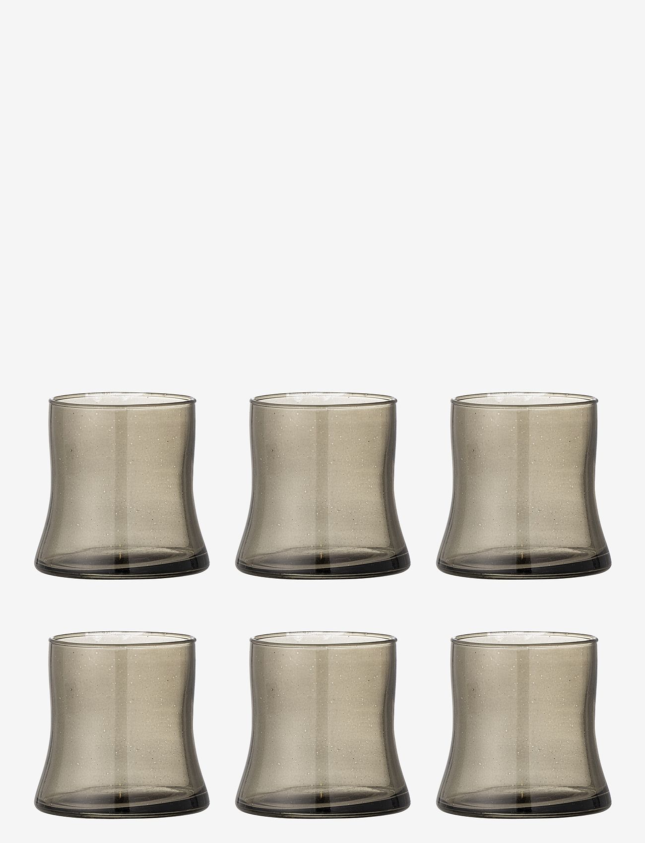 Bloomingville - Florentine Drinking Glass - drinking glasses & tumblers - grey - 0