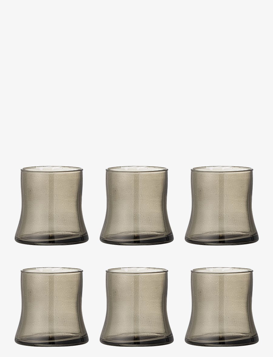 Bloomingville - Florentine Drinking Glass - joogiklaasid - grey - 0