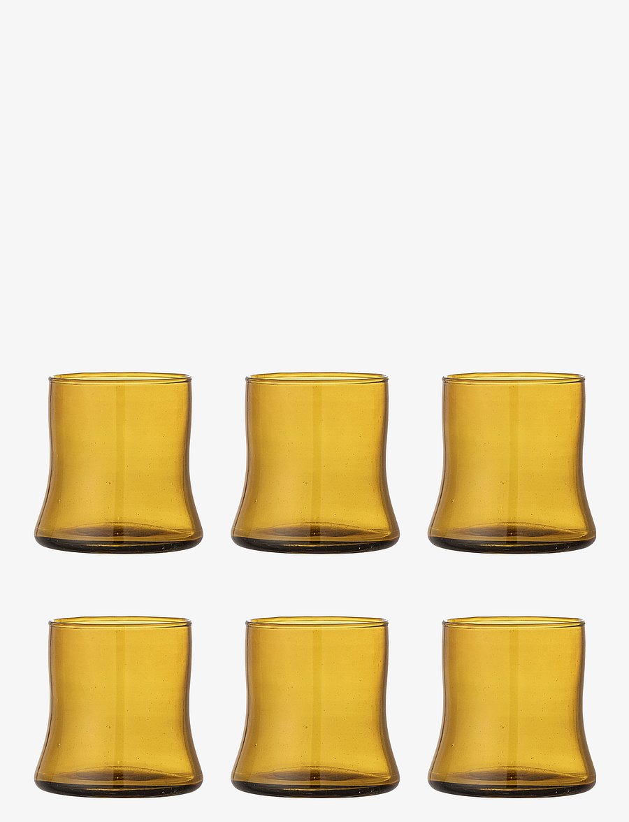Bloomingville - Florentine Drinking Glass - joogiklaasid - brown - 0