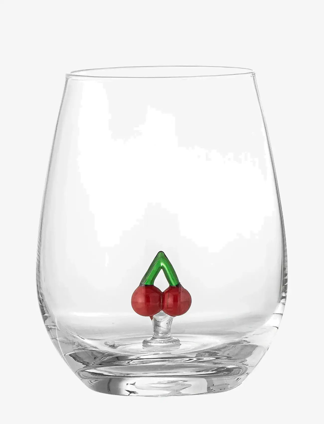 Bloomingville - Misa Drinking Glass, Clear, Glass - drikkeglas - cherry - 1