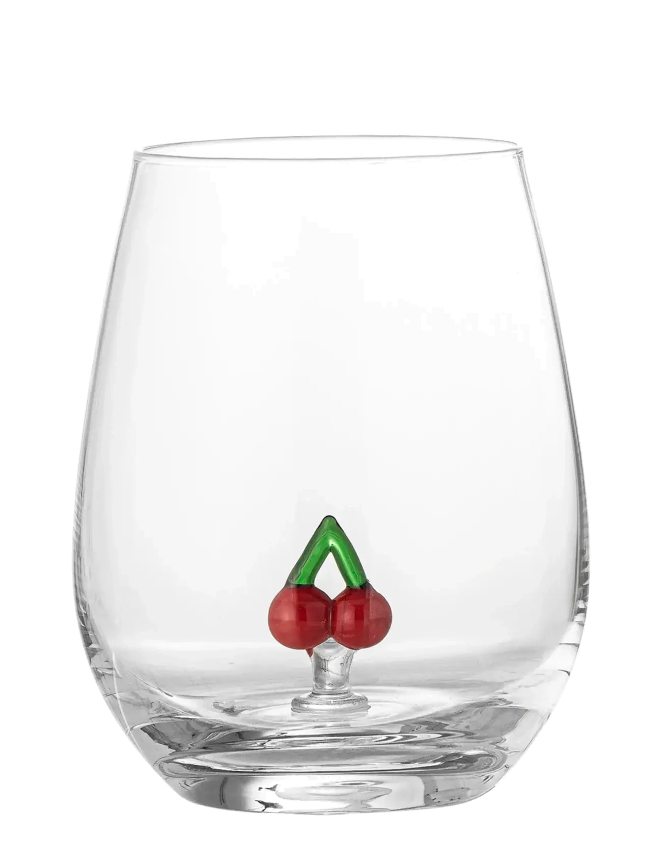 Bloomingville Misa Drinking Glass, Clear, Glass - Drikkeglas - CHERRY / clear