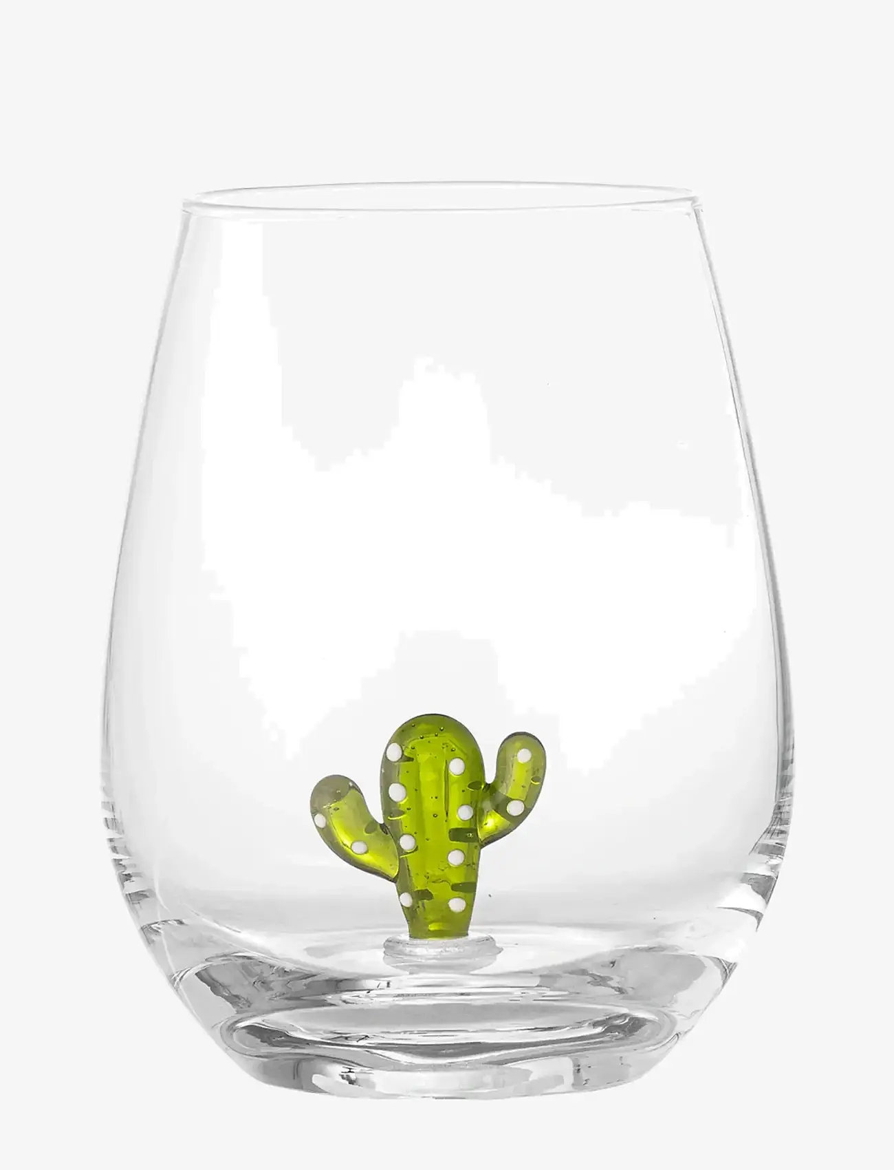 Bloomingville - Misa Drinking Glass, Clear, Glass - drikkeglas - cactus - 0