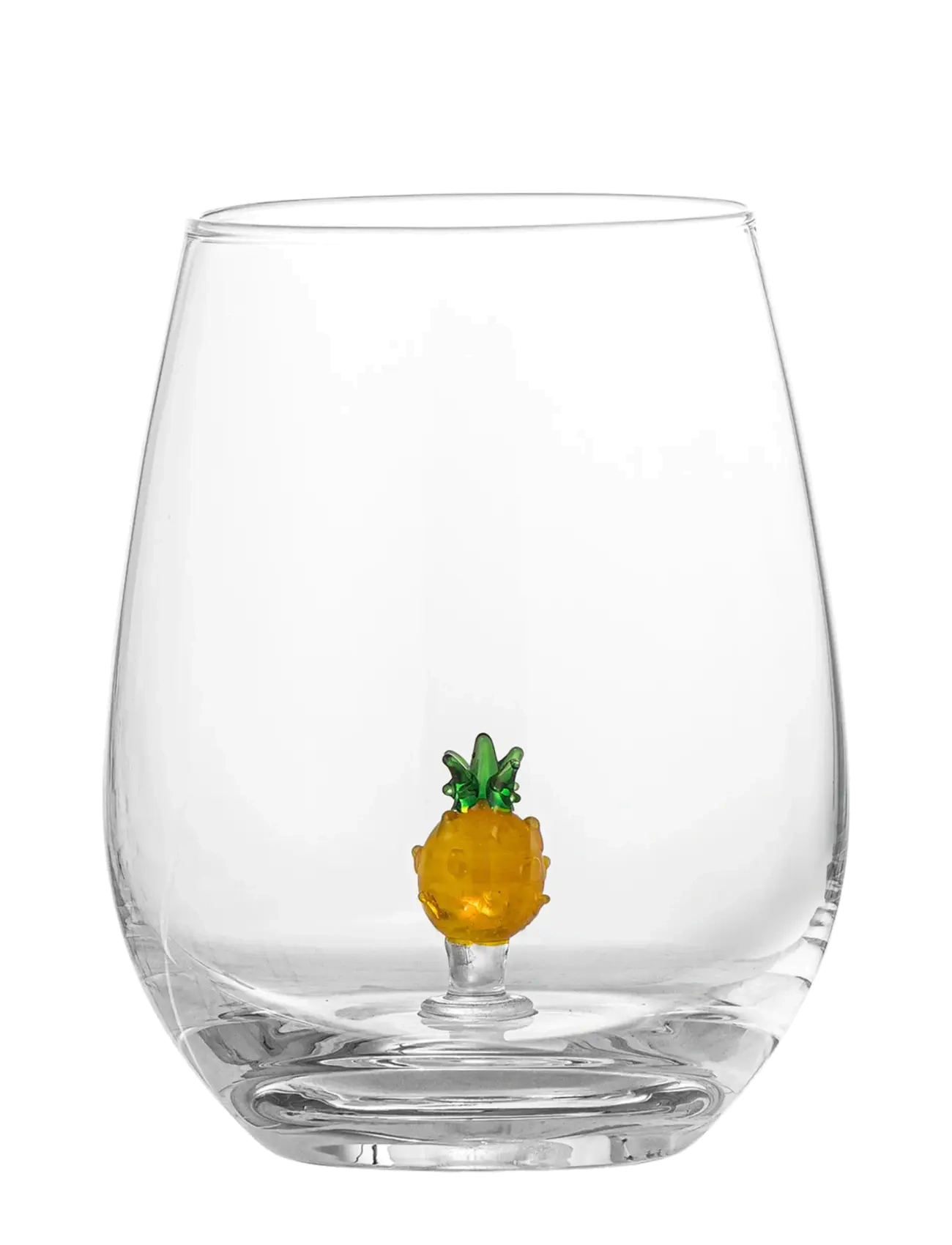 BLOOMINGVILLE Misa Drinking Glass, Clear, Glass PINEAPPLE - 560 ML - Unisex
