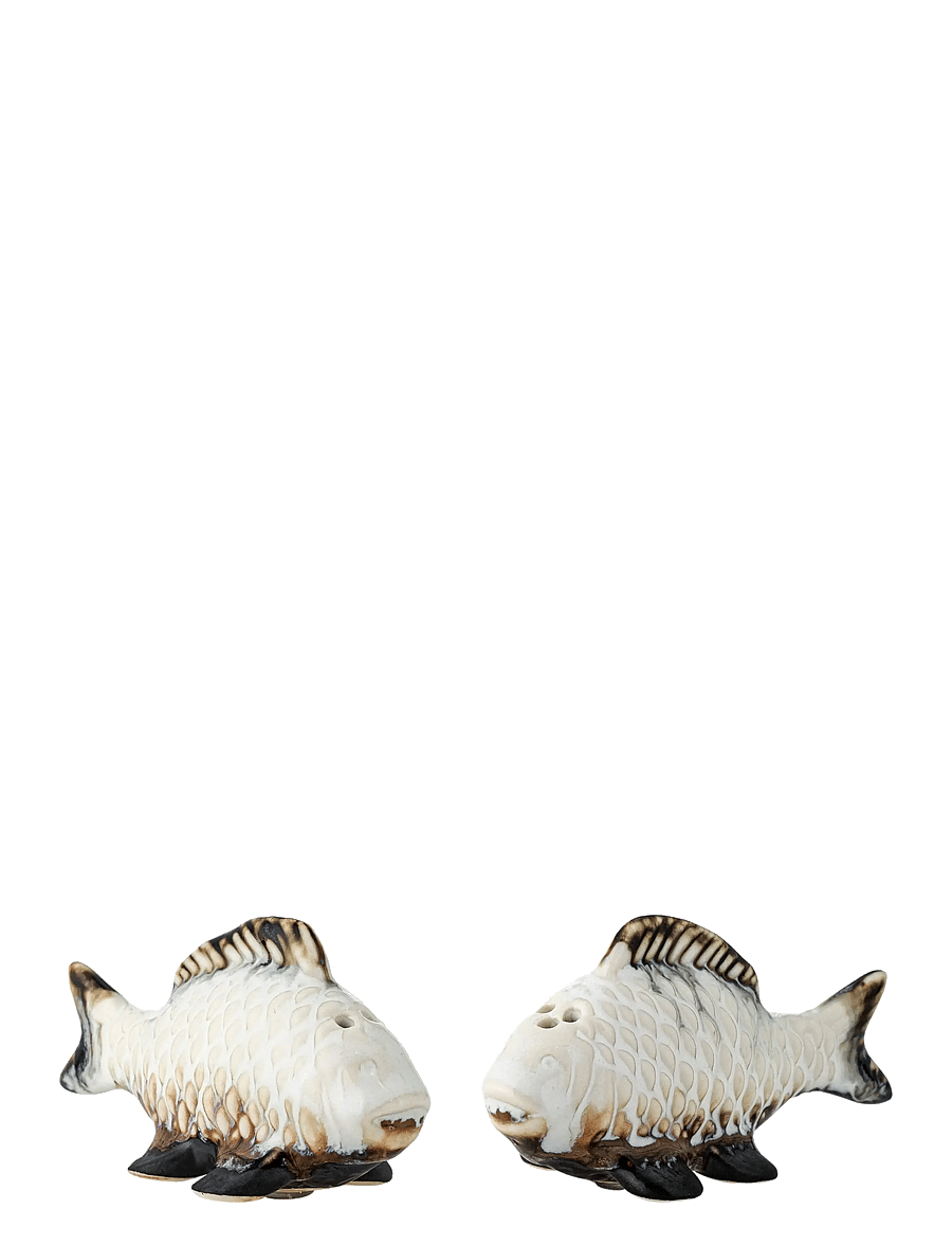 Bloomingville - Chase Salt & Pepper Shaker Set - soola ja pipra topsid - white - 0