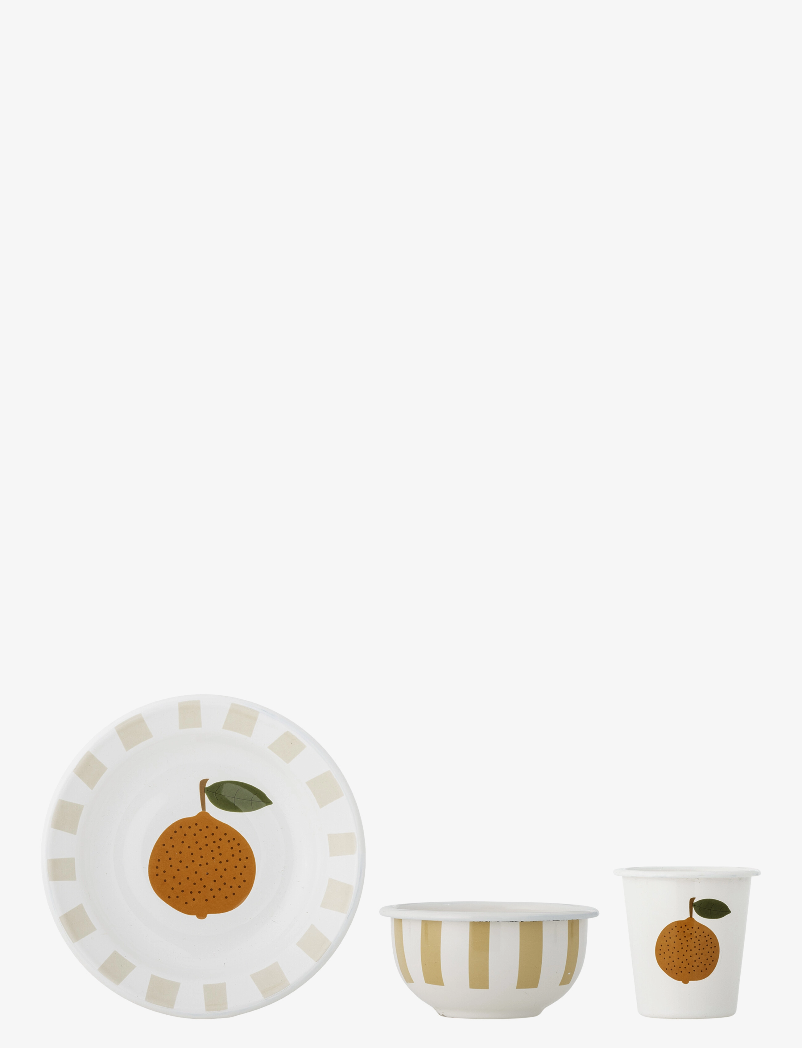 Bloomingville Agnes Tableware Set - Bloomingville Mini - ORANGE / multi